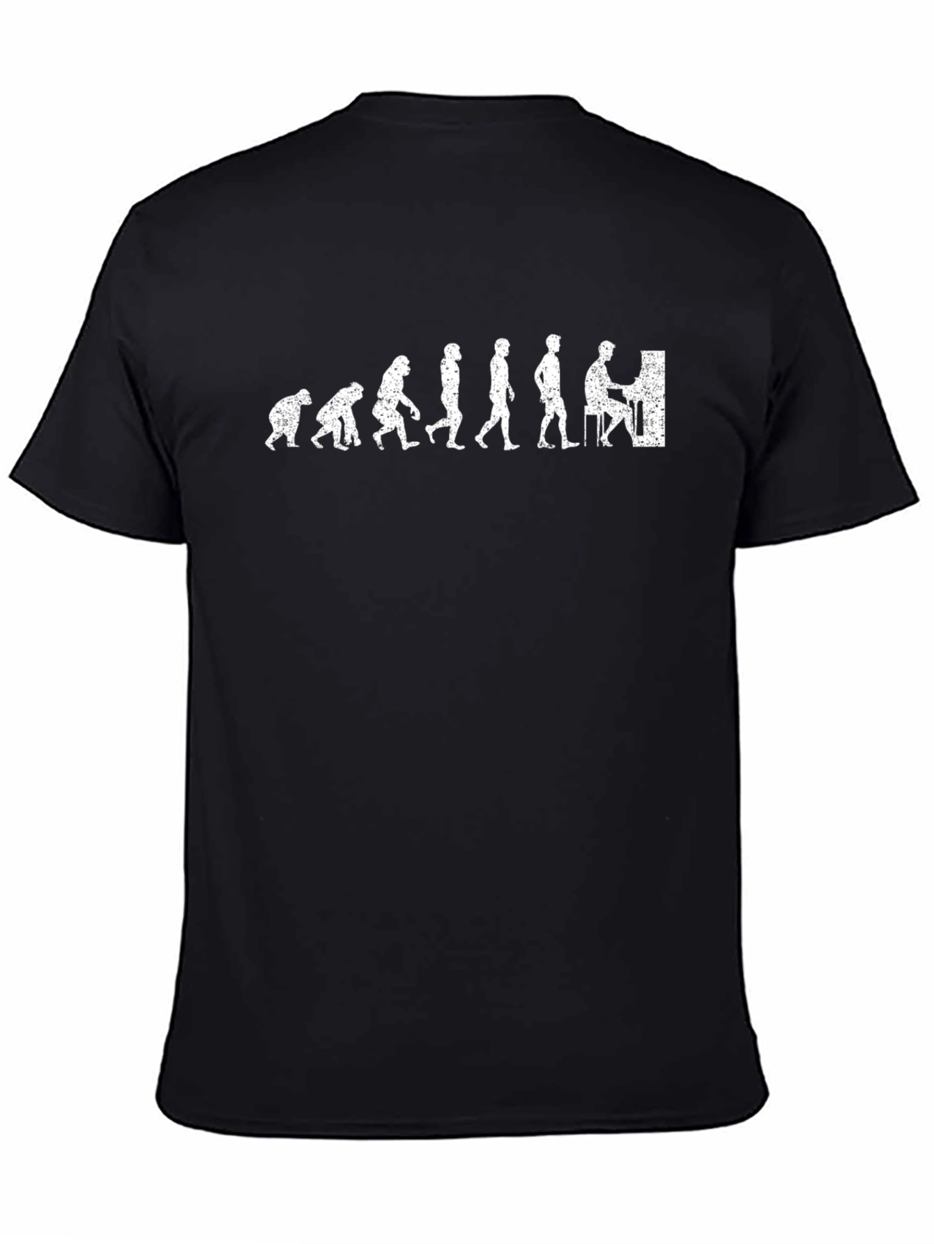 Evolution of Pianist Graphic Tee - Black