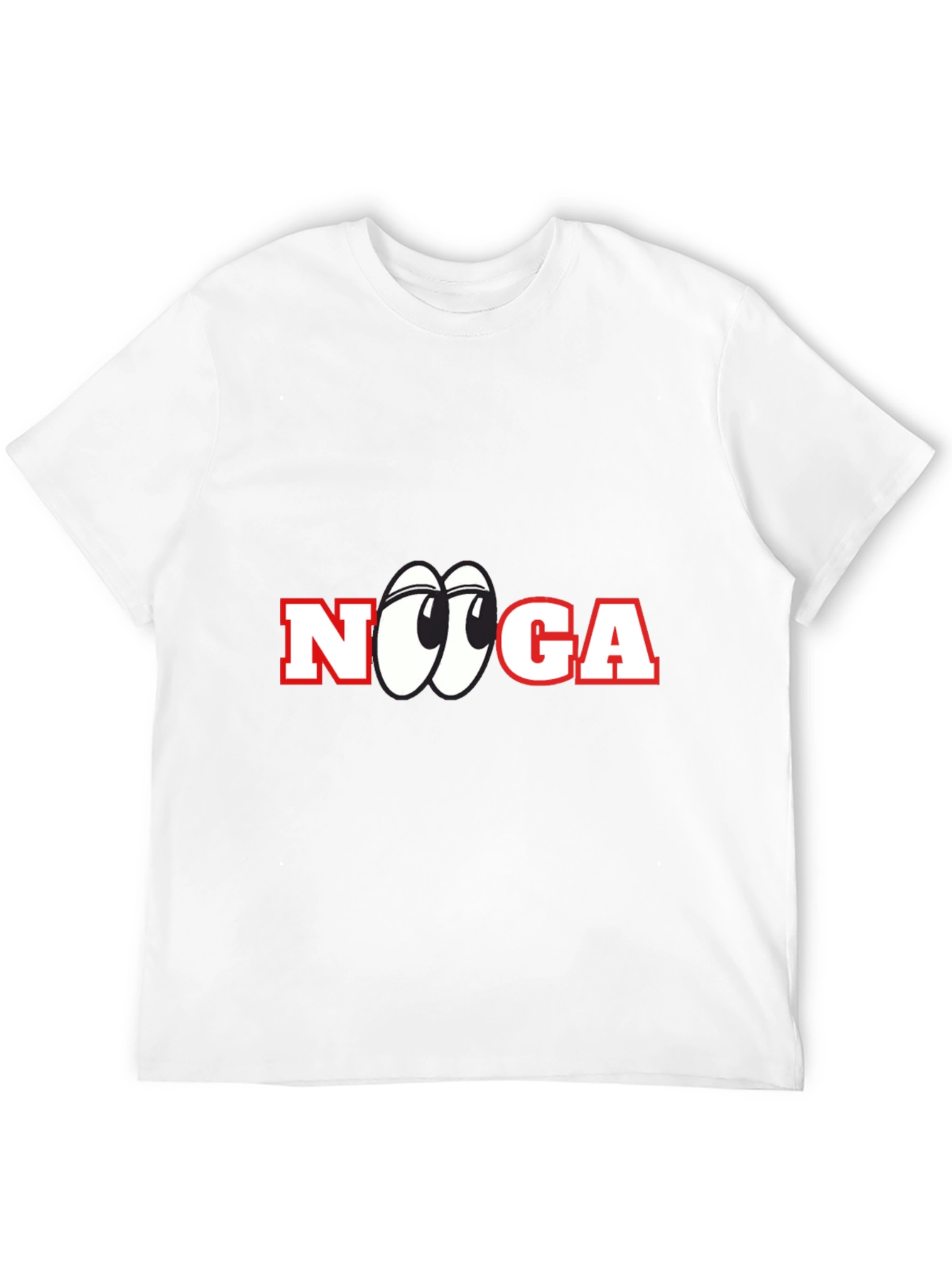 Novelty Cartoon Eye Graphic T-Shirt