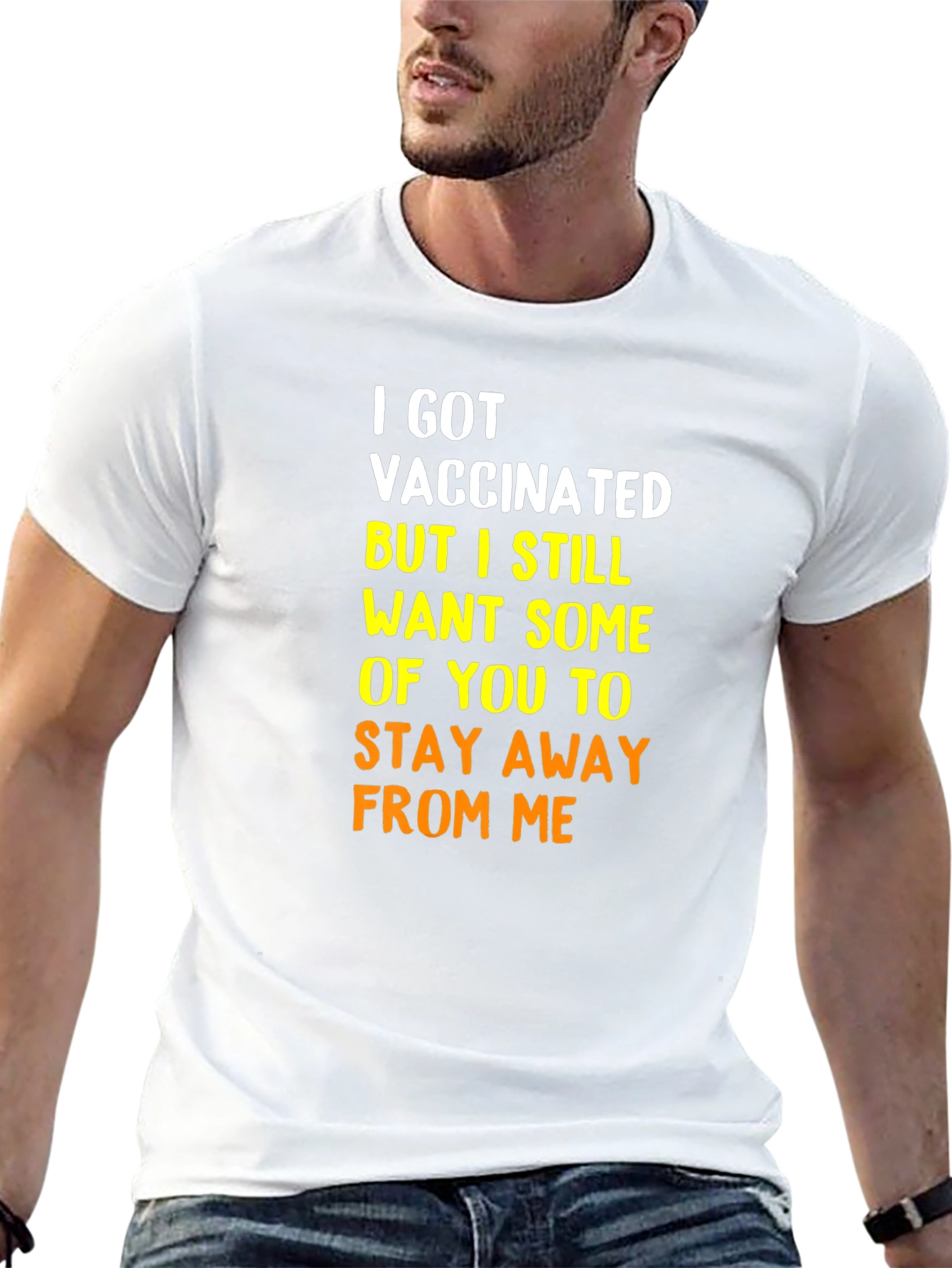 Vaccinated Funny T-Shirt: Social Distancing Humor Tee