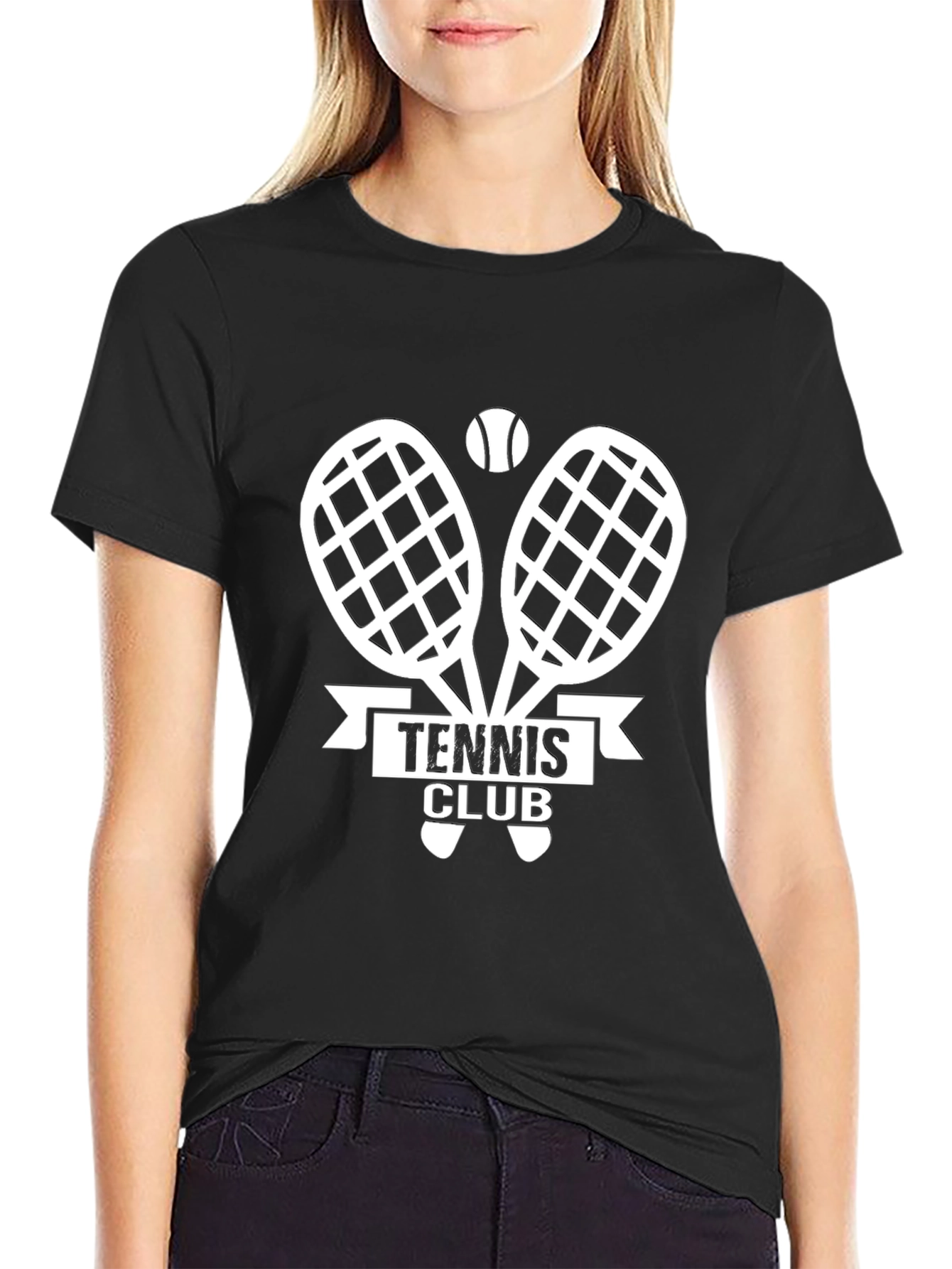 Tennis Club Black T-Shirt