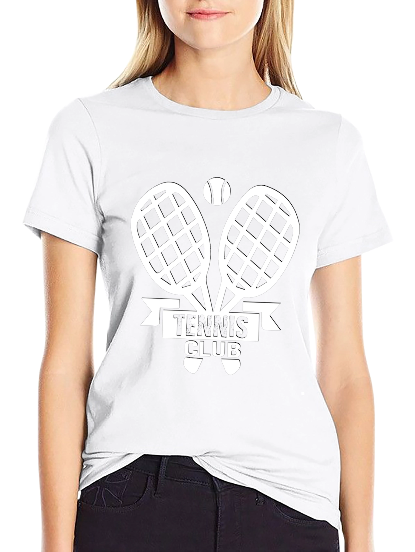 Tennis Club Black T-Shirt