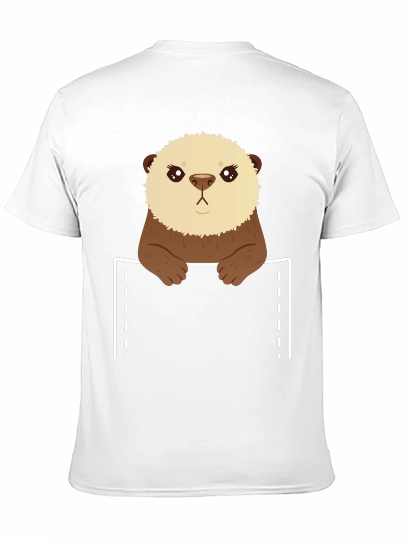 Otter Pocket T-Shirt - Cute Animal Tee