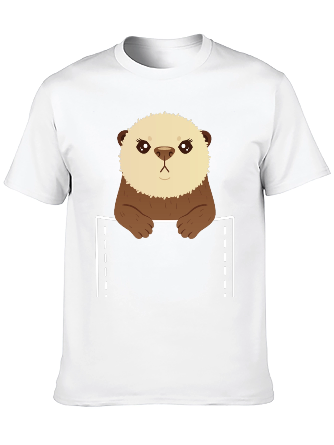 Otter Pocket T-Shirt - Cute Animal Tee