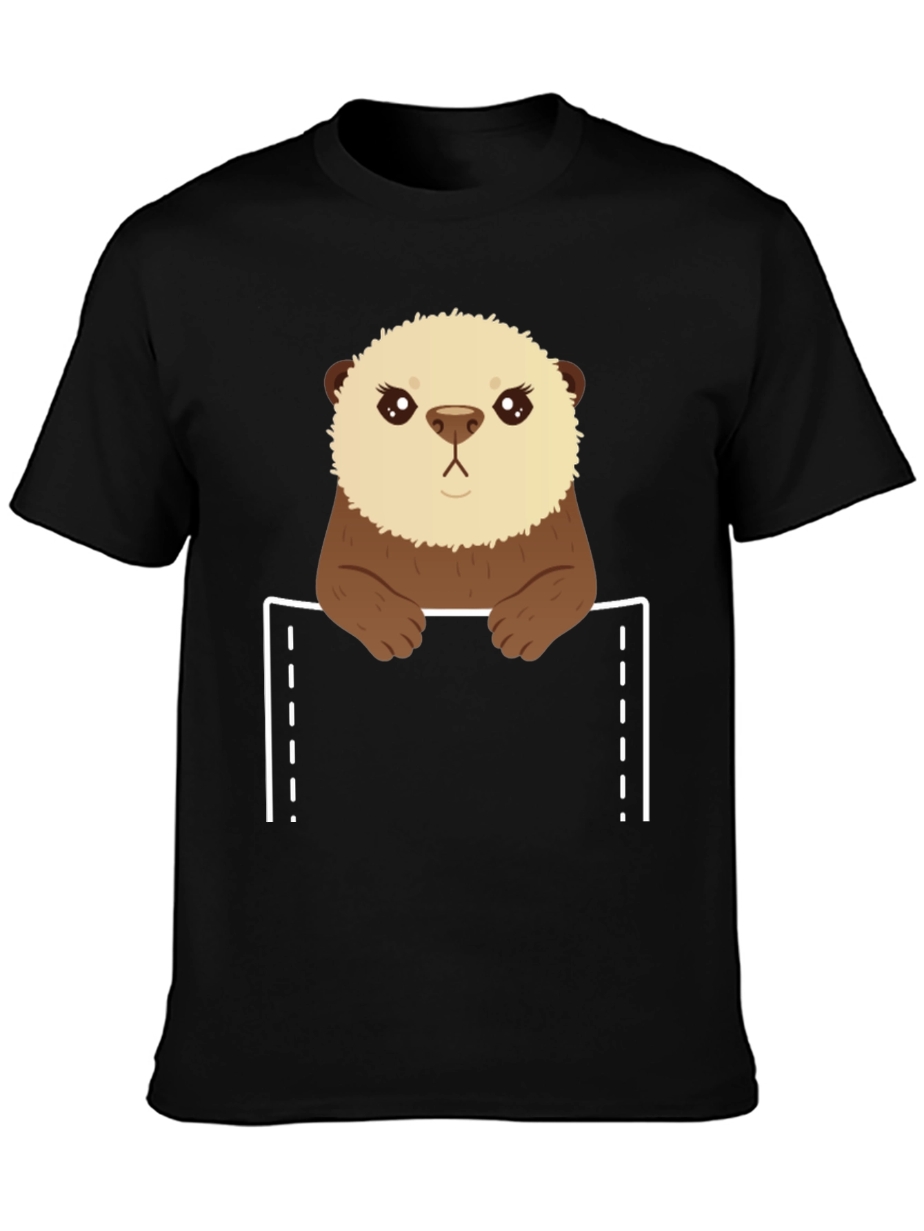 Otter Pocket T-Shirt - Cute Animal Tee