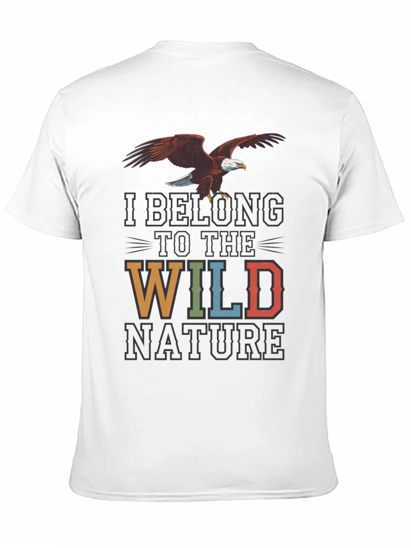 Wild Nature Graphic Tee - Eagle Print