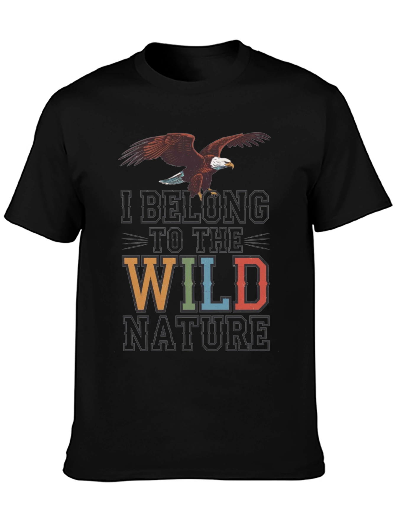 Wild Nature Graphic Tee - Eagle Print