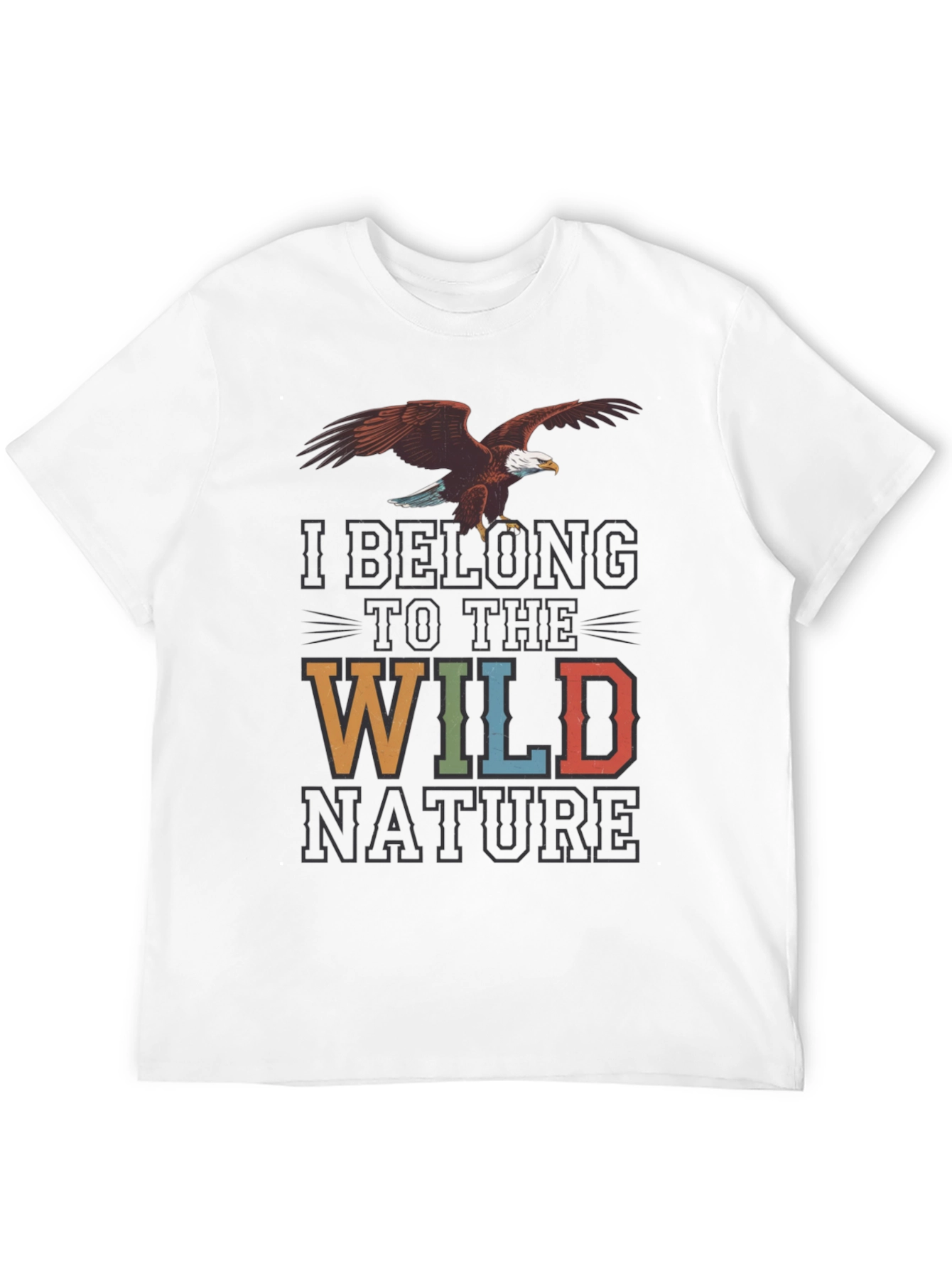 Wild Nature Graphic Tee - Eagle Print