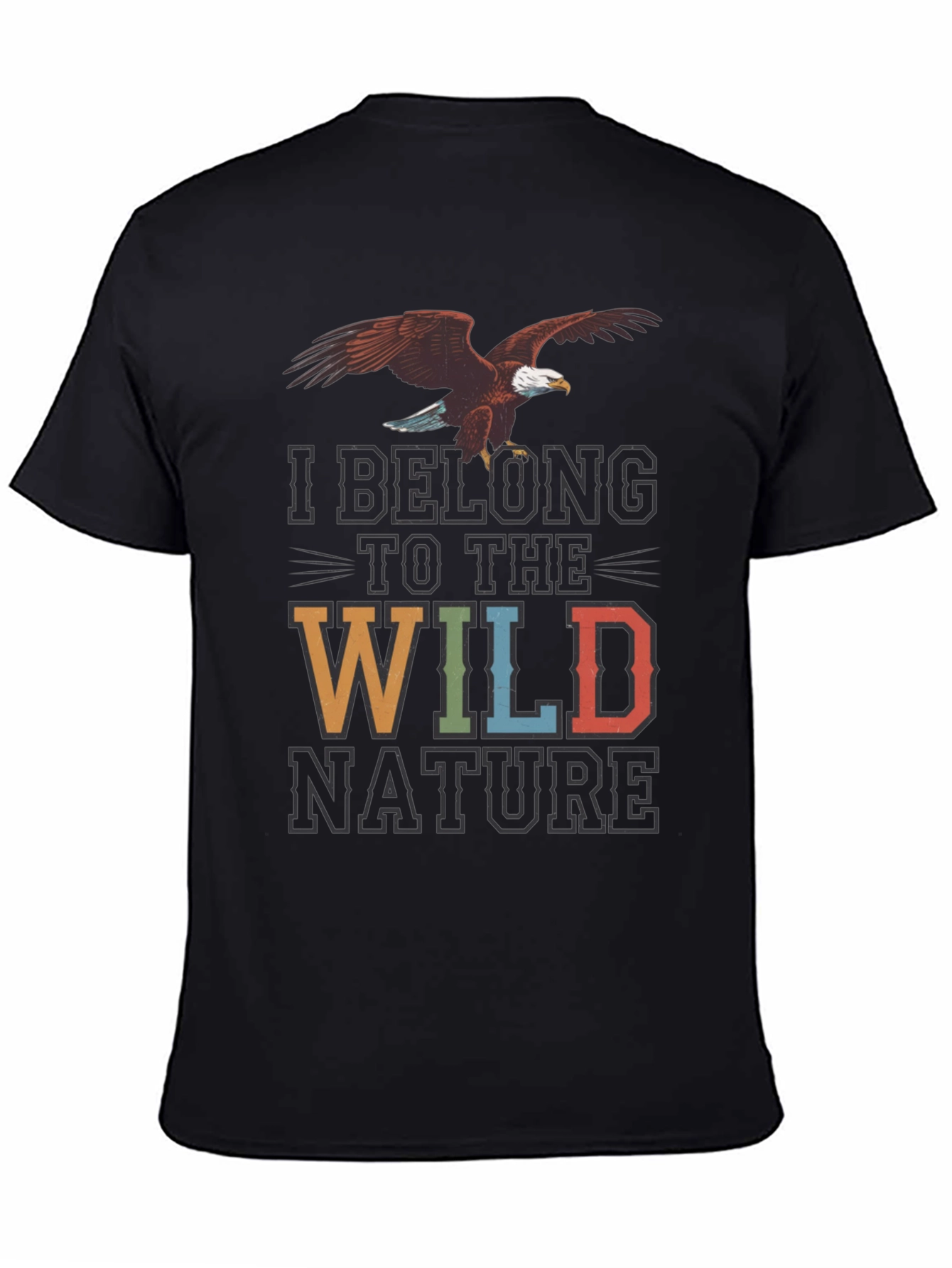 Wild Nature Graphic Tee - Eagle Print