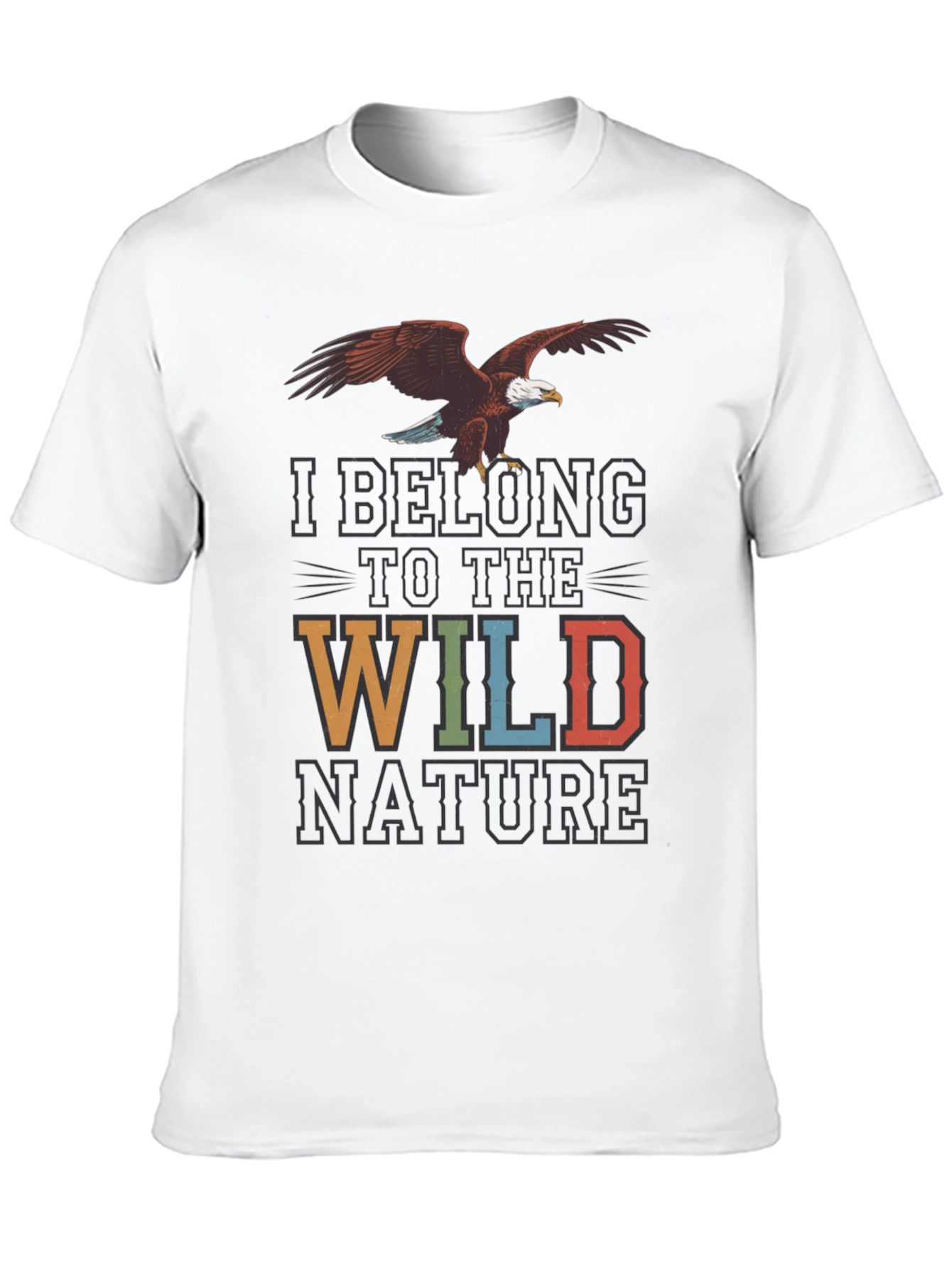 Wild Nature Graphic Tee - Eagle Print