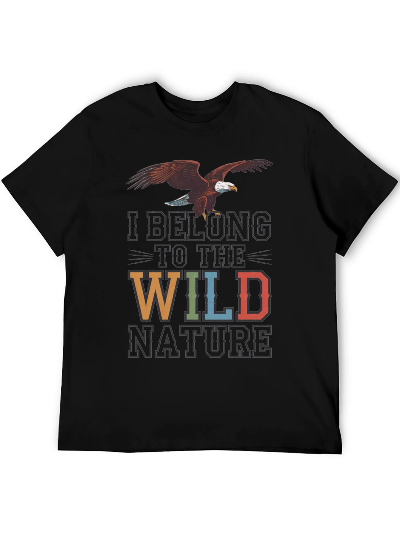 Wild Nature Graphic Tee - Eagle Print