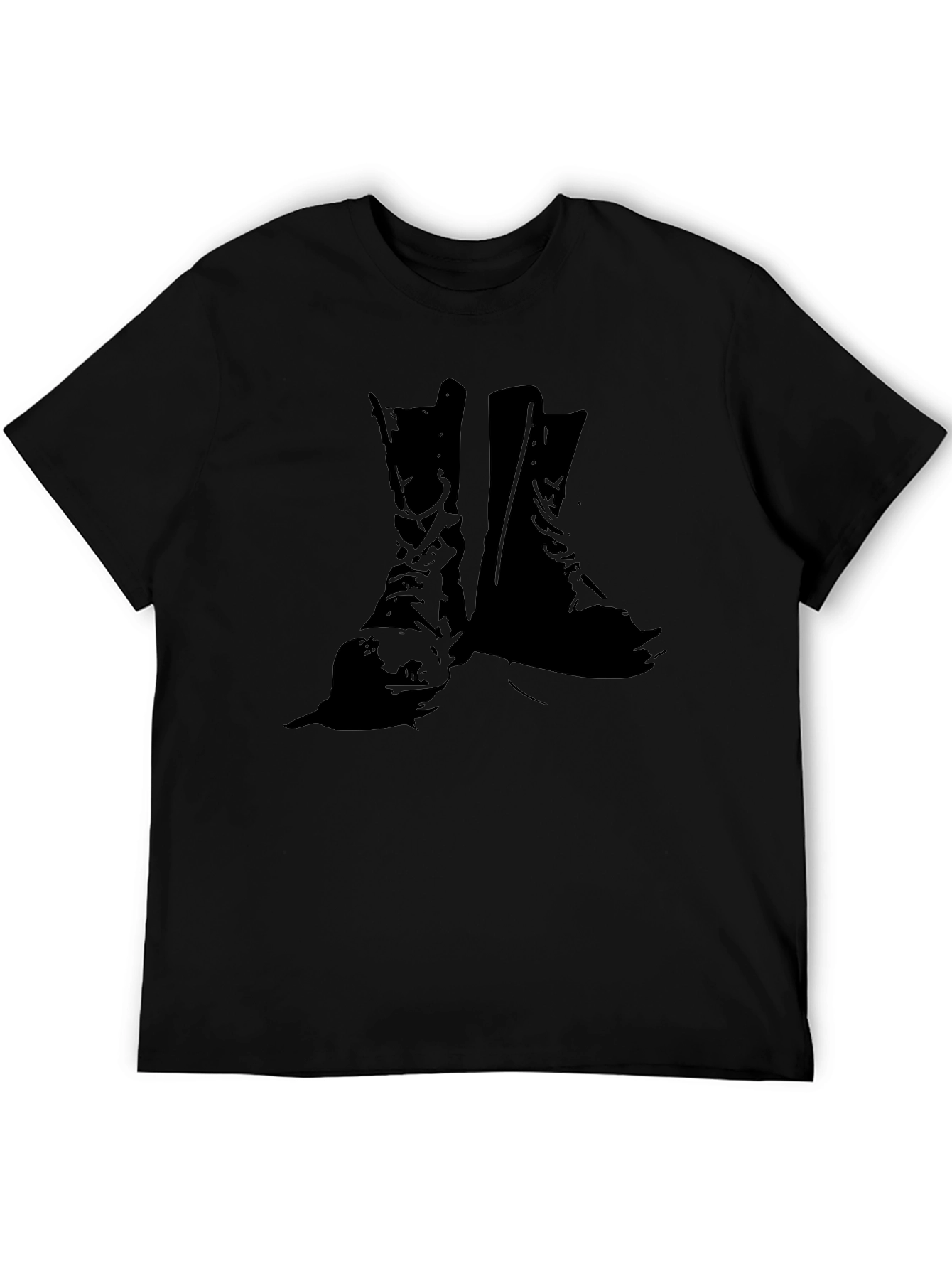 Black Boots Graphic Tee - Rugged Style