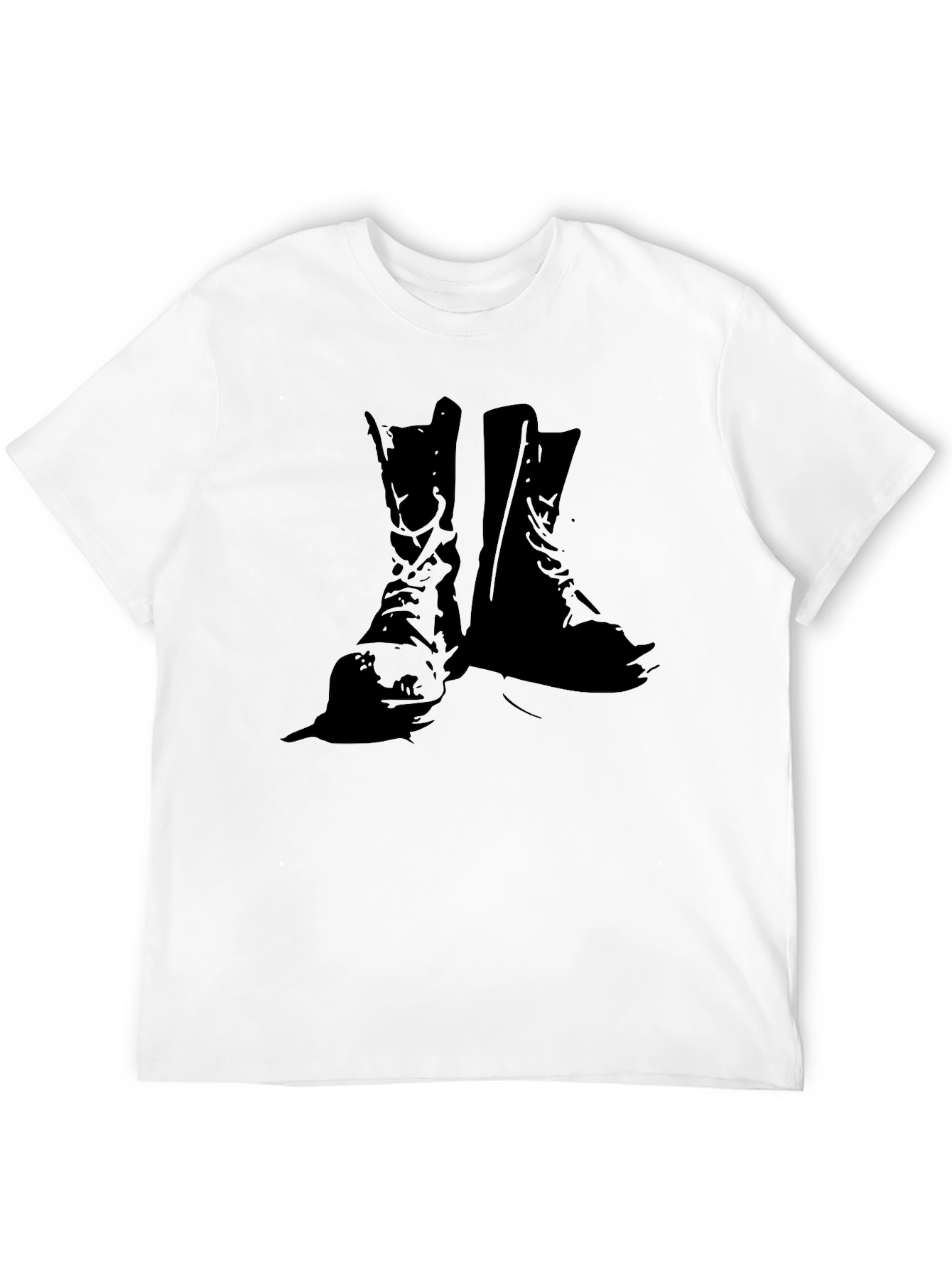 Black Boots Graphic Tee - Rugged Style