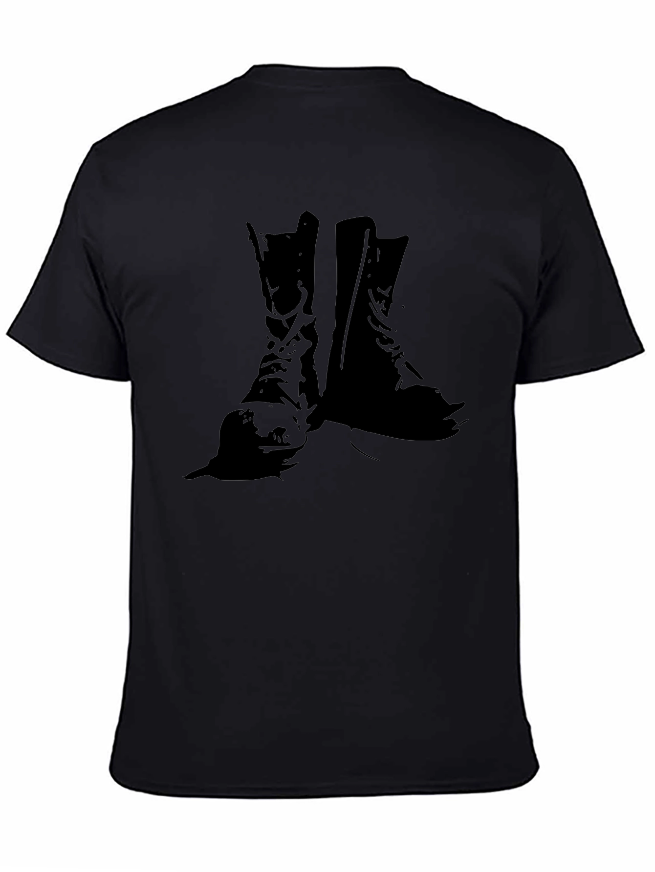 Black Boots Graphic Tee - Rugged Style