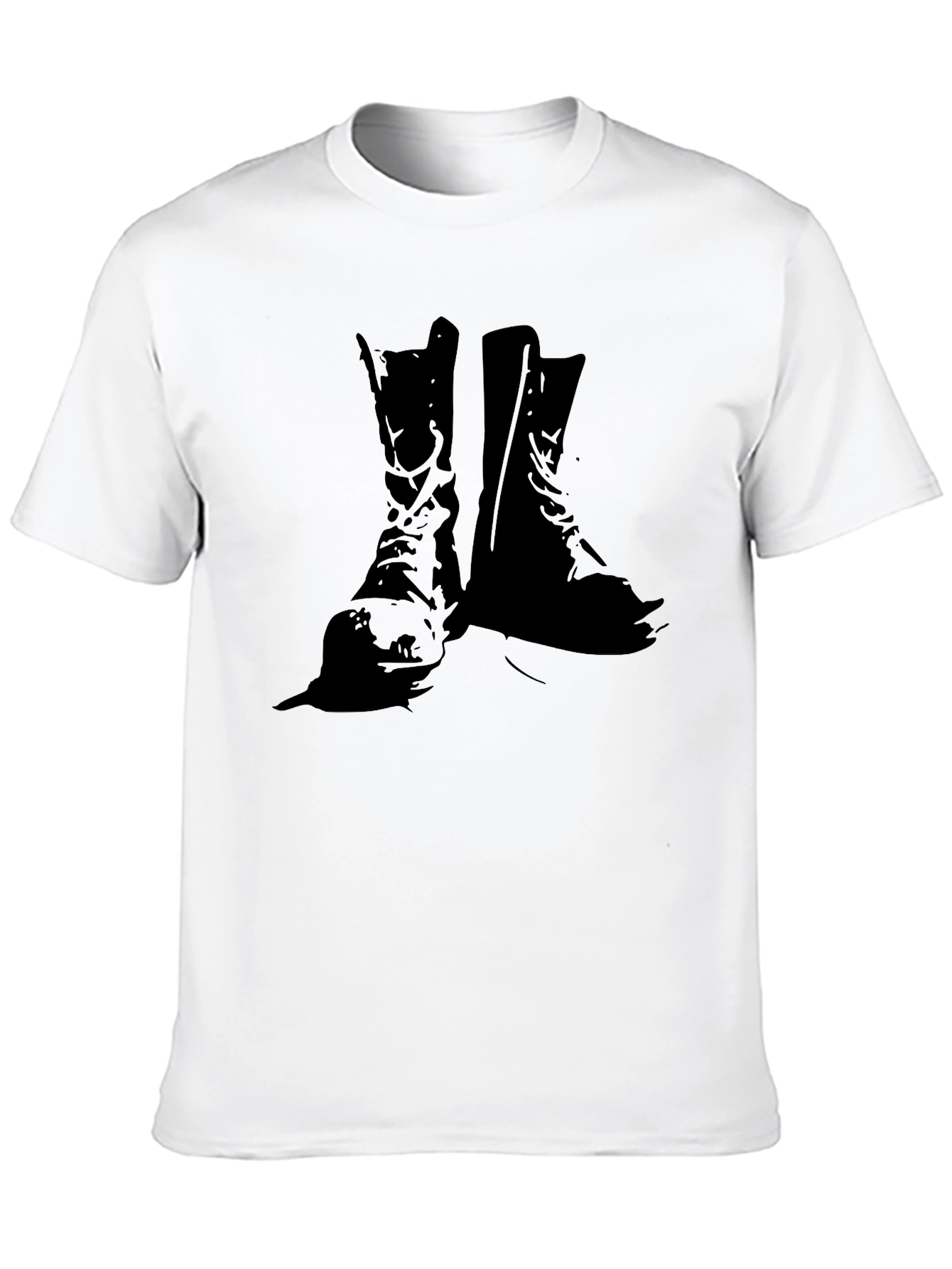 Black Boots Graphic Tee - Rugged Style
