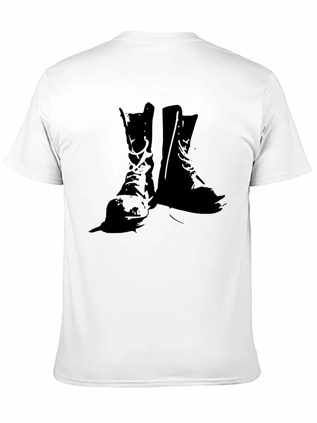 Black Boots Graphic Tee - Rugged Style