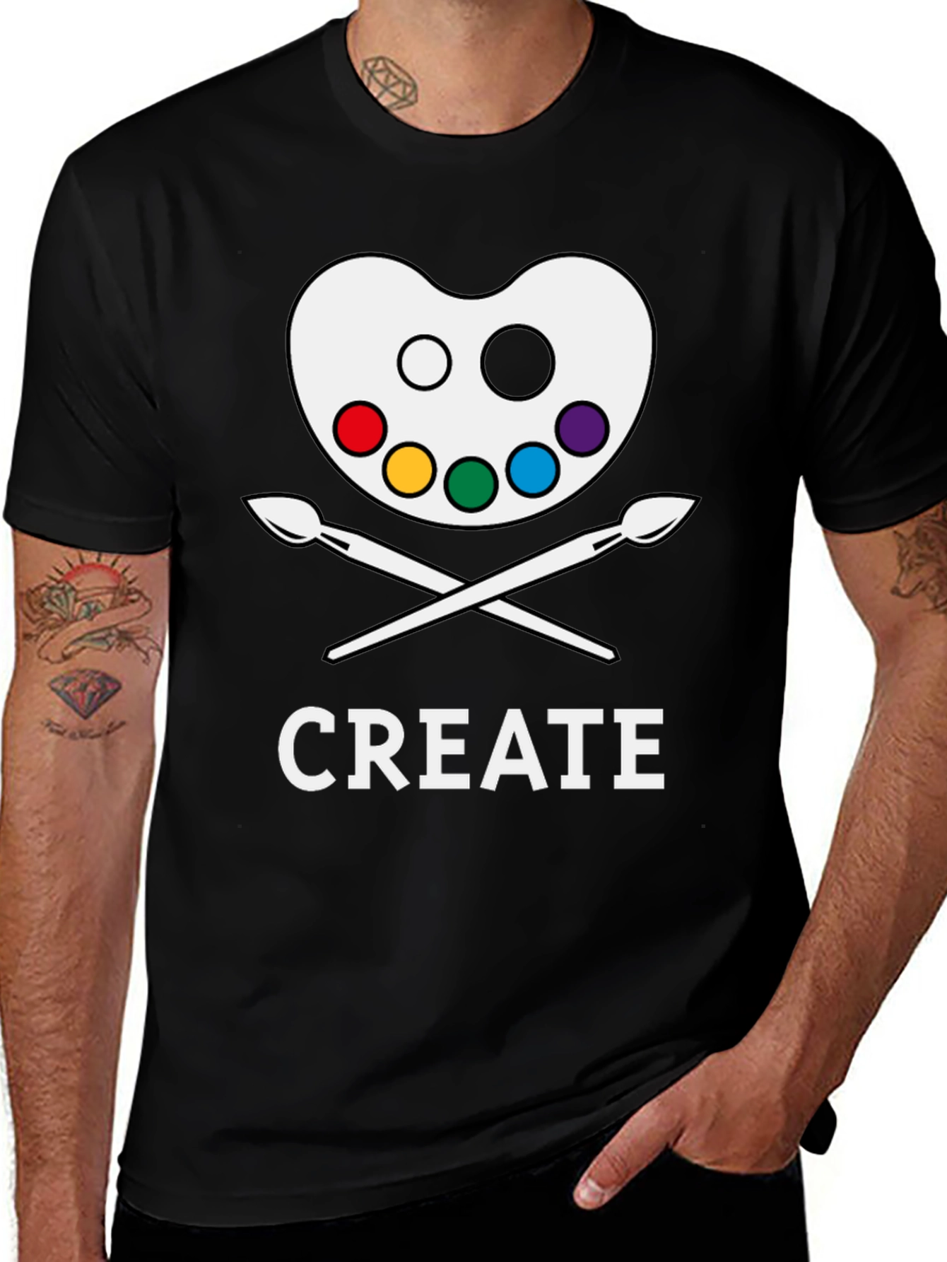 Artist Create T-Shirt Palette & Brushes Graphic Tee