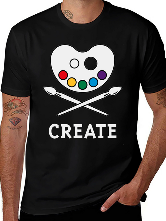 Artist Create T-Shirt Palette & Brushes Graphic Tee