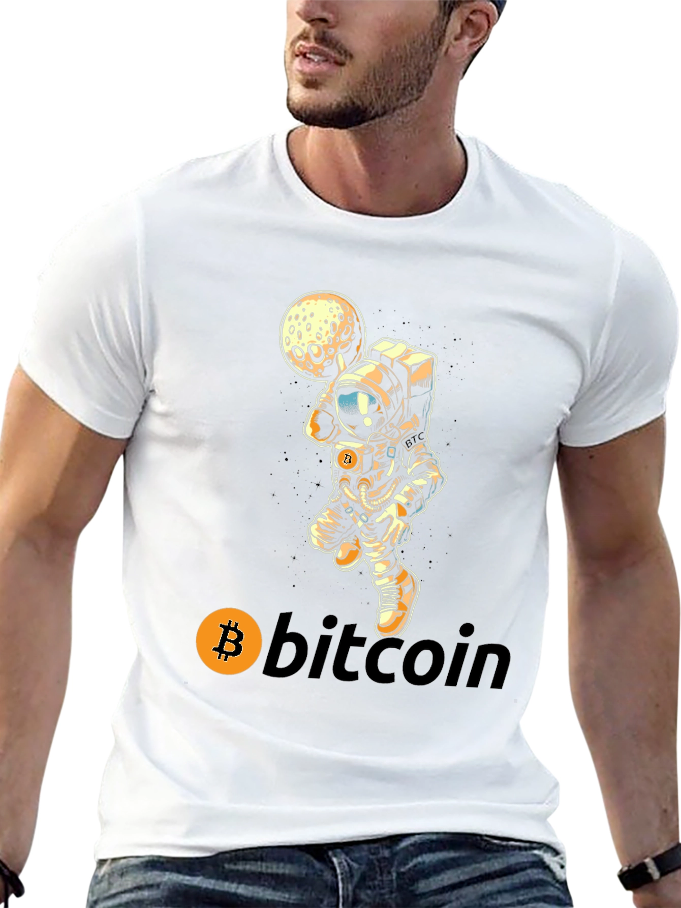 Bitcoin Astronaut T-Shirt - Crypto Moonshot Tee