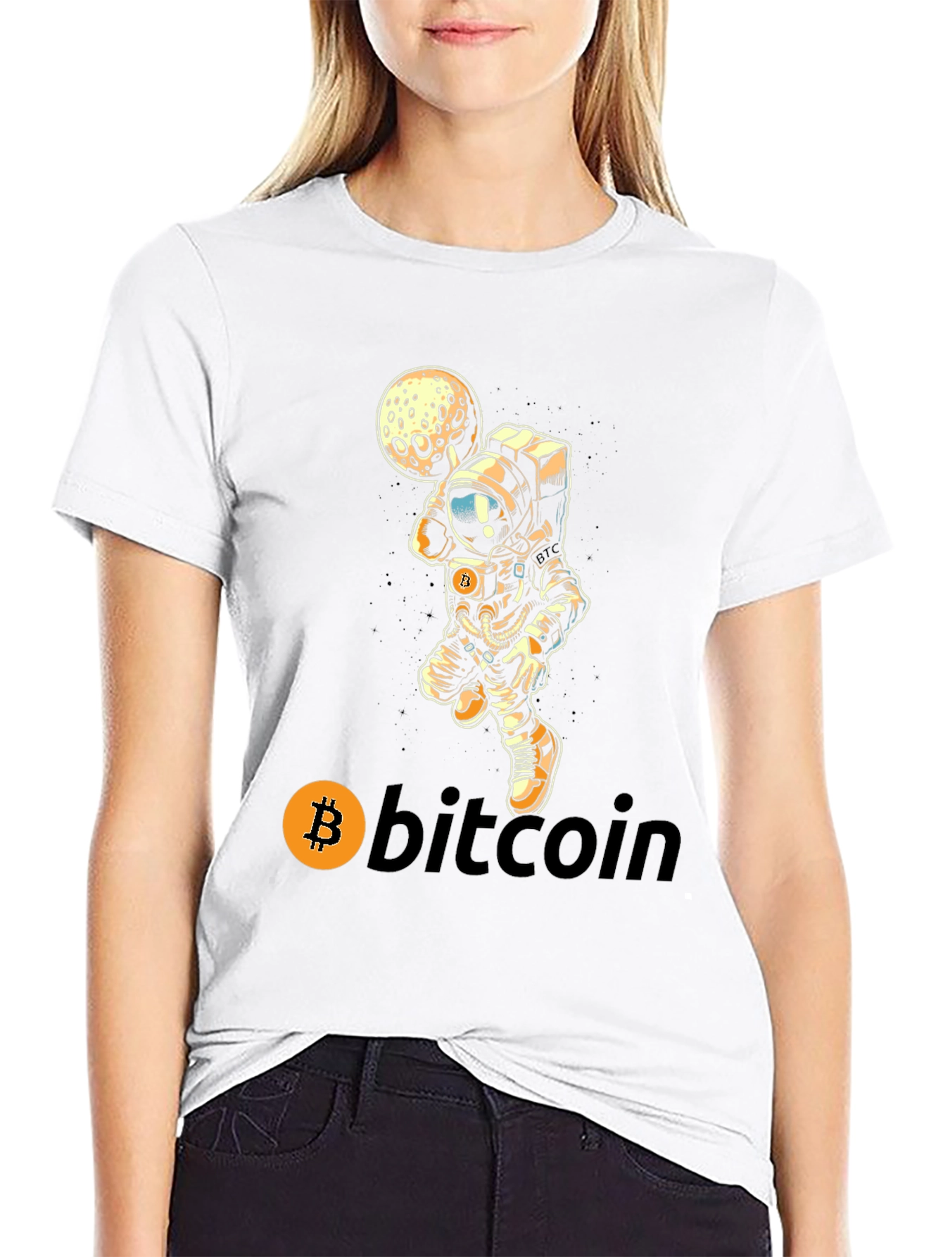 Bitcoin Astronaut T-Shirt - Crypto Moonshot Tee