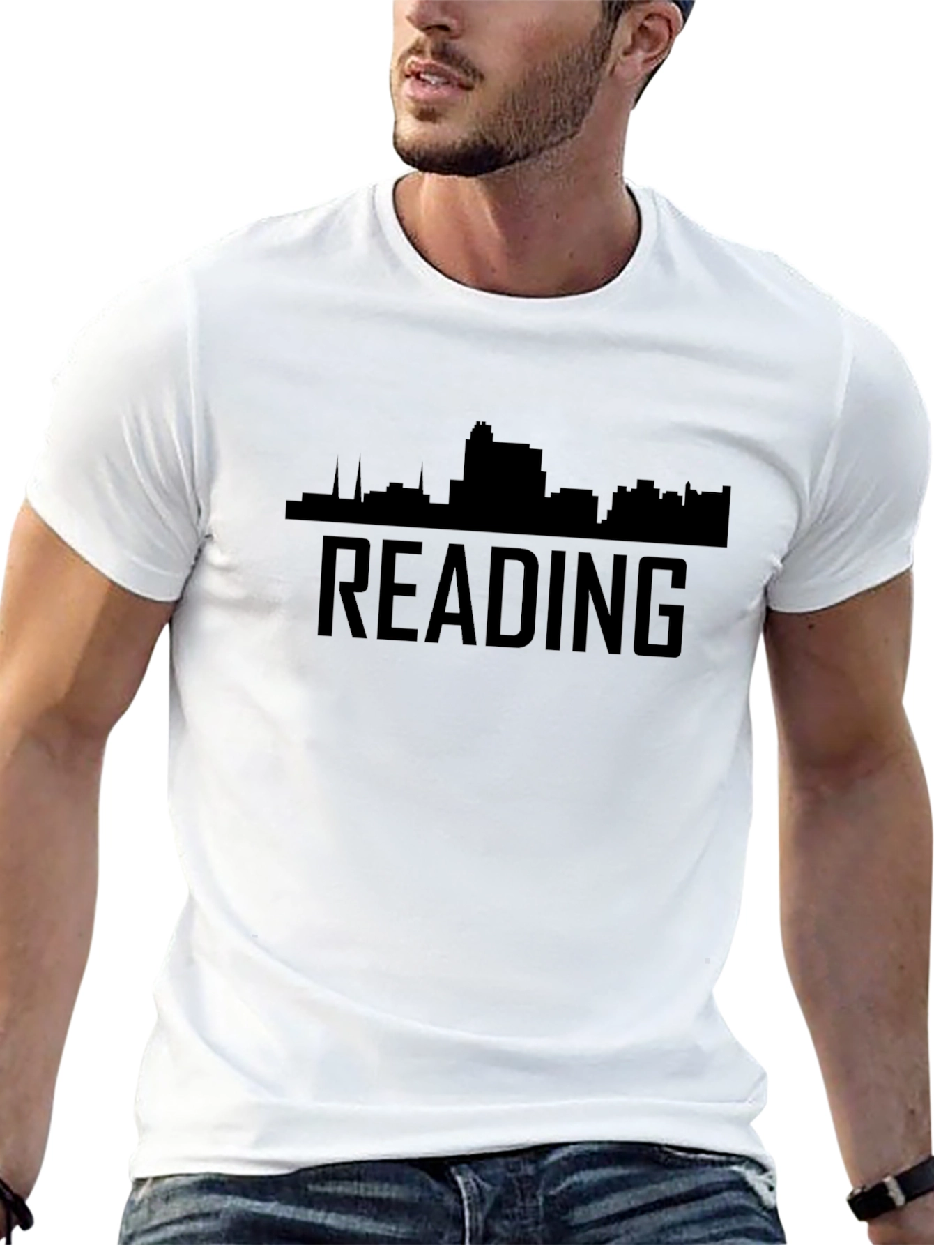 Reading Skyline Graphic Tee - Black