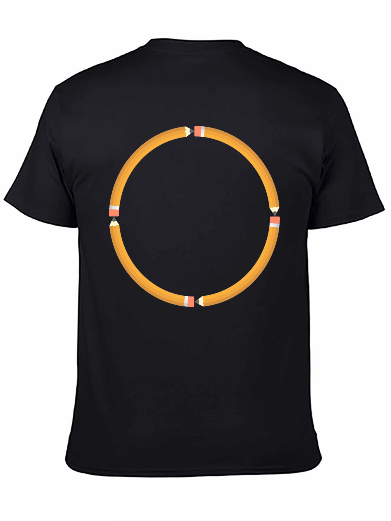 Pencil Circle Black T-Shirt