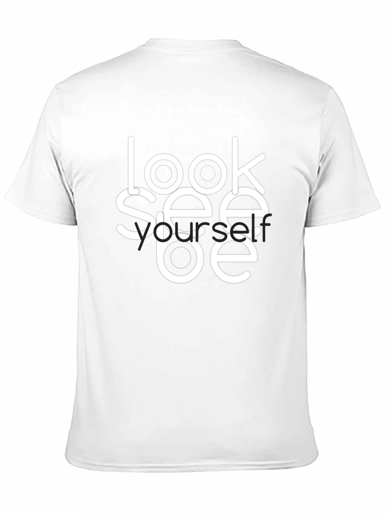 Look See Yourself Black Graphic Tee