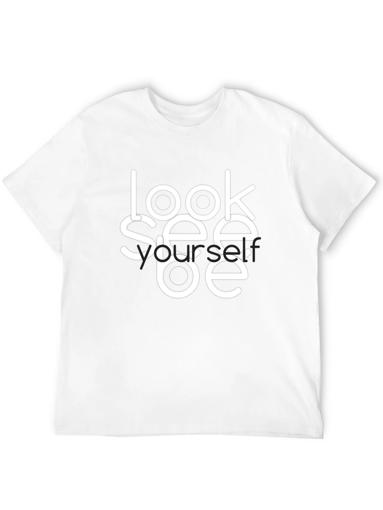 Look See Yourself Black Graphic Tee