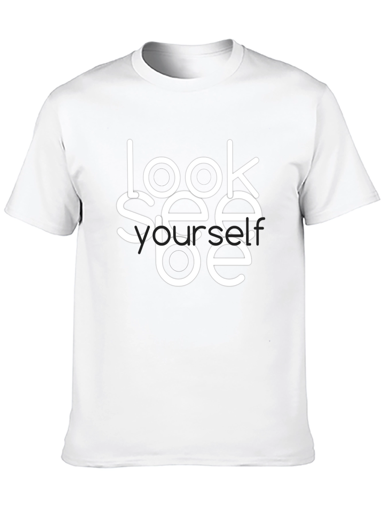Look See Yourself Black Graphic Tee