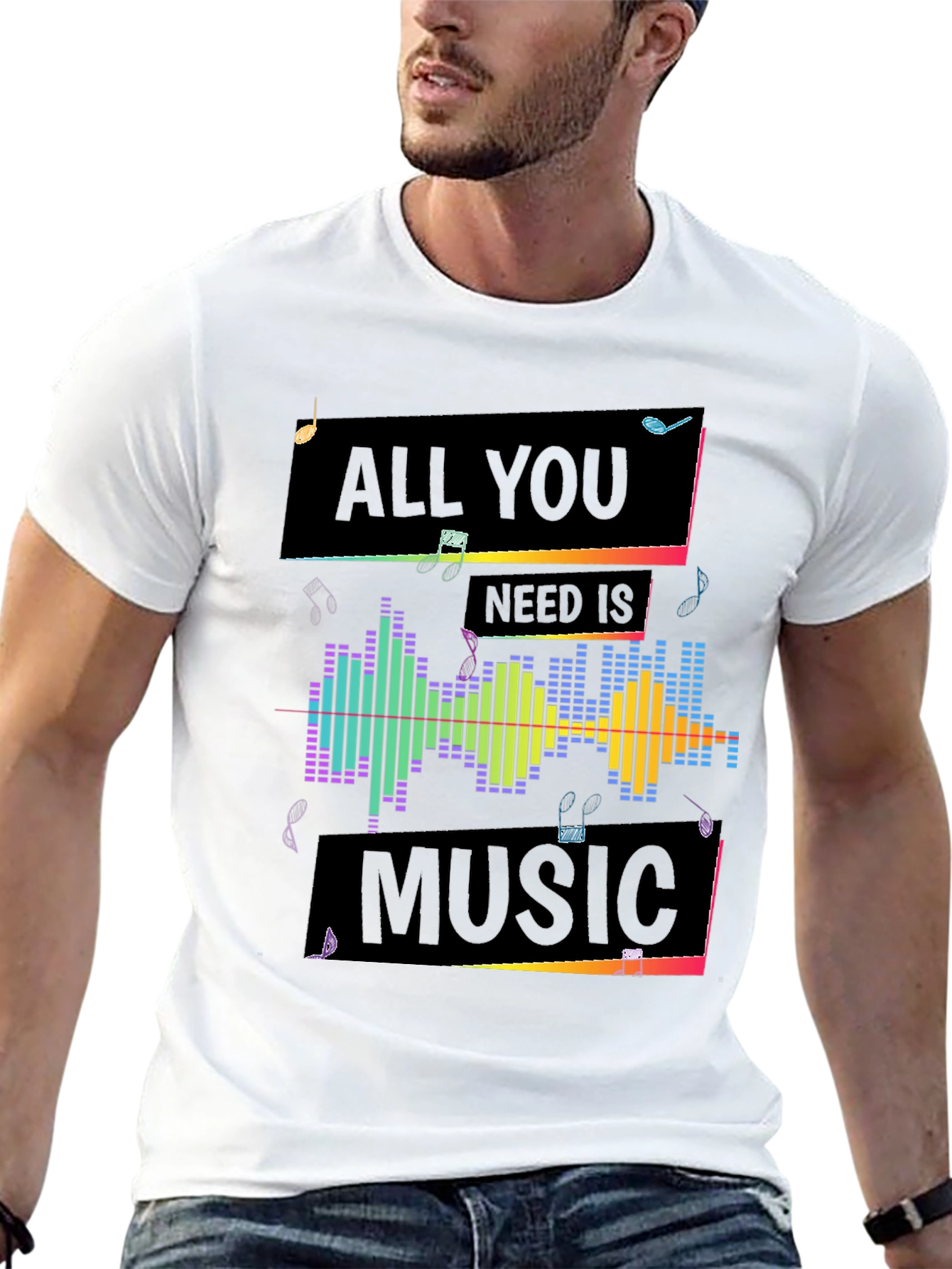 All You Need Is Music T-Shirt - Graphic Tee