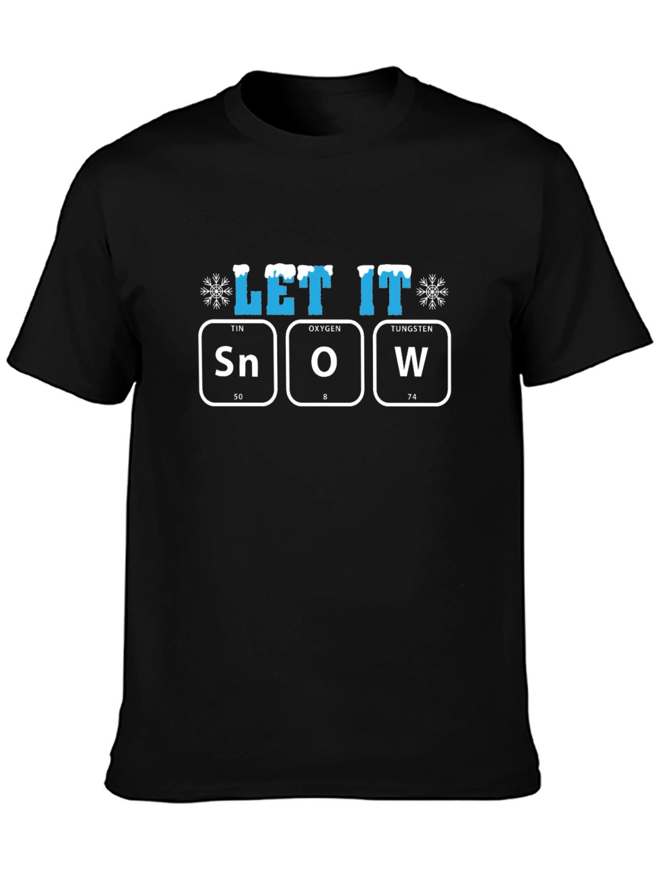 Let It Snow T-Shirt Periodic Table Design
