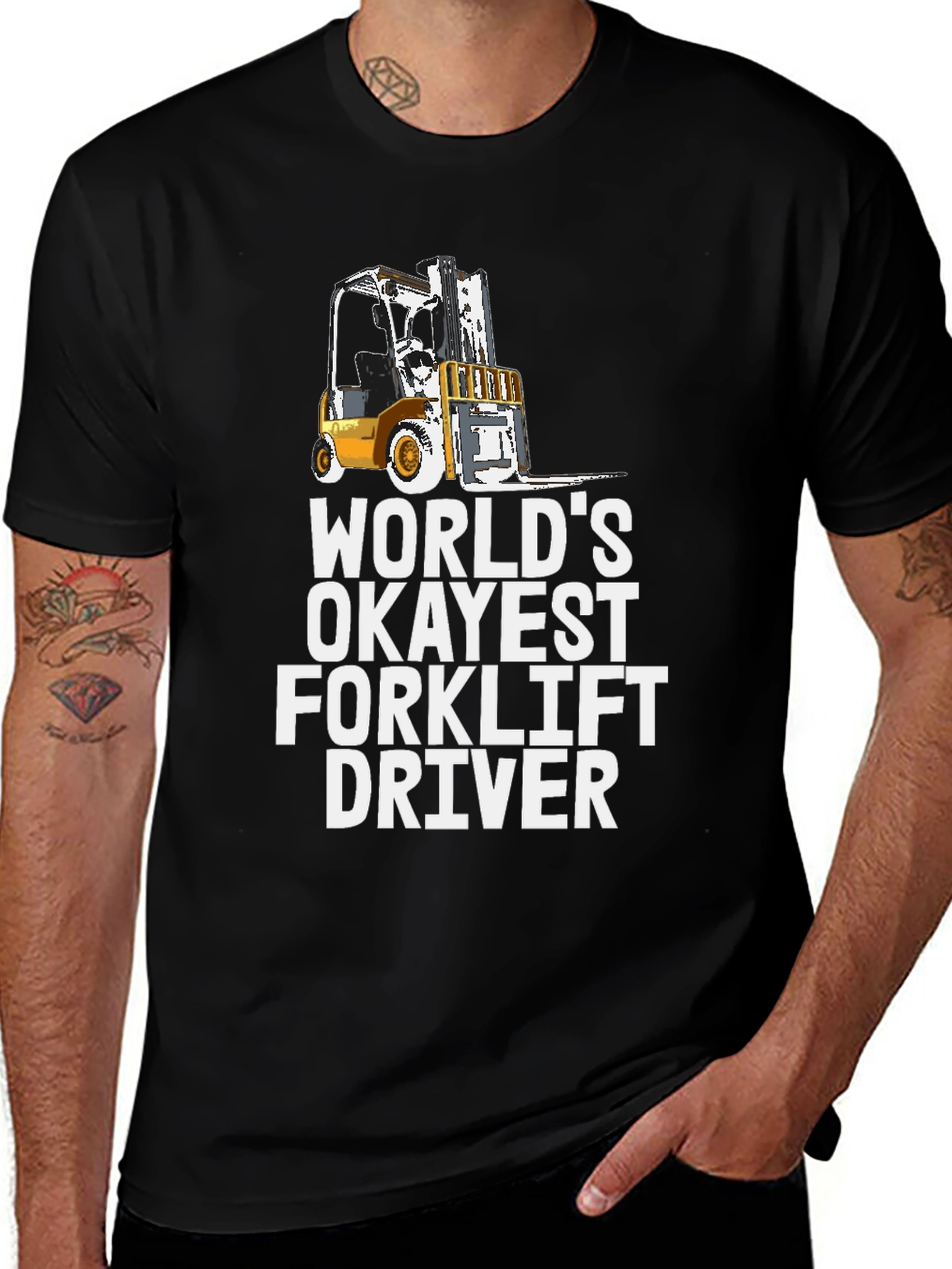Okayest Forklift Driver Graphic Tee