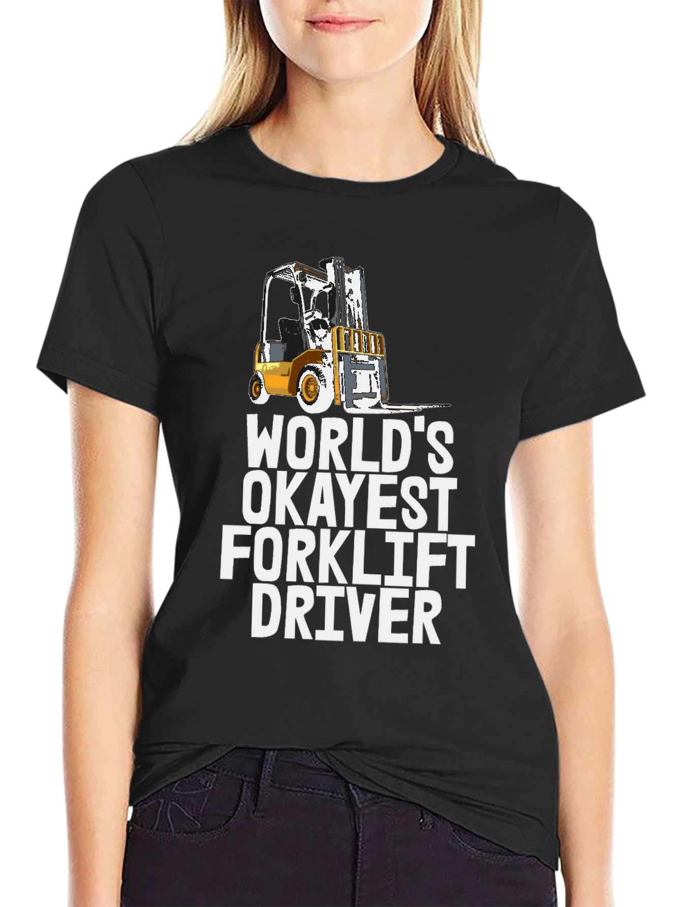 Okayest Forklift Driver Graphic Tee