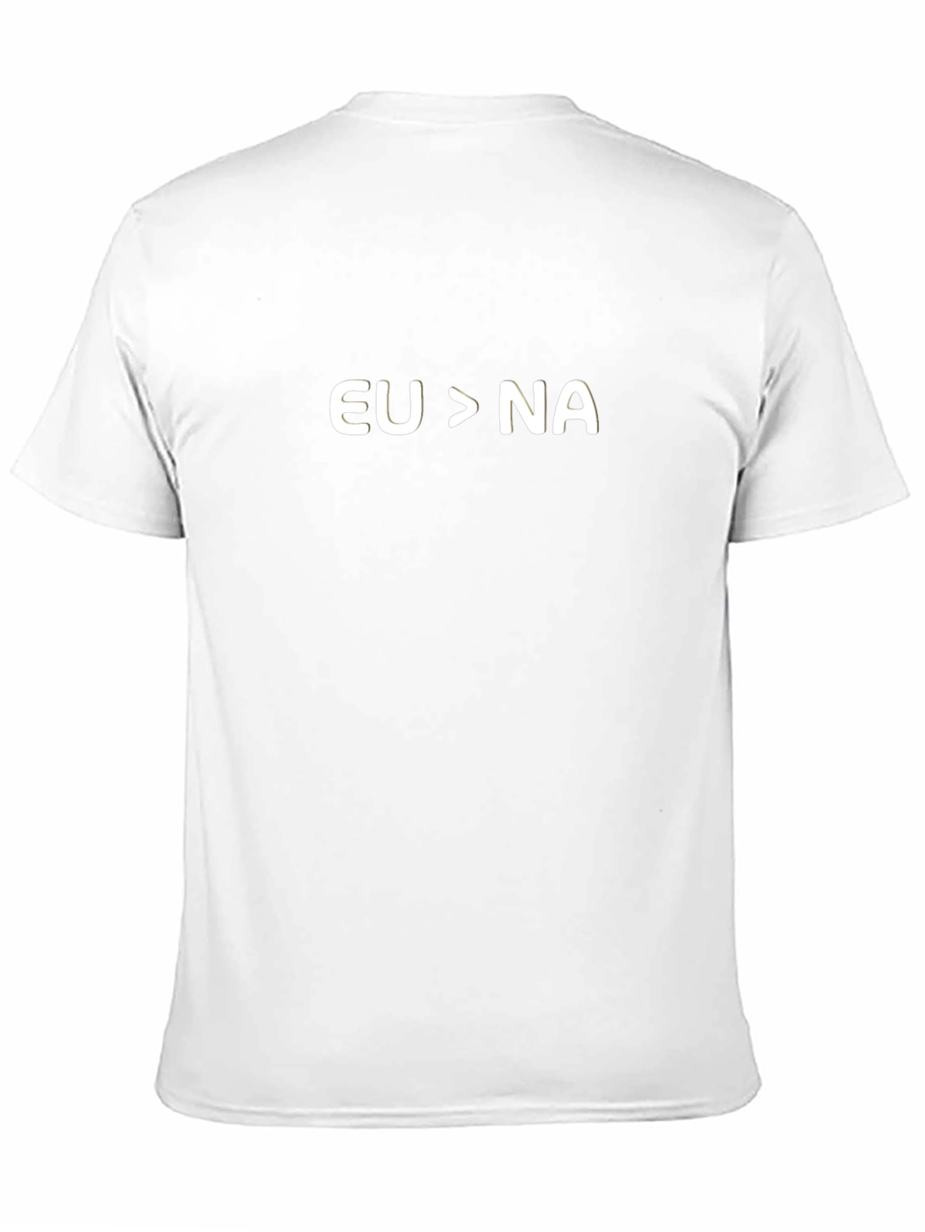 EU > NA Graphic Tee - Black Cotton T-Shirt