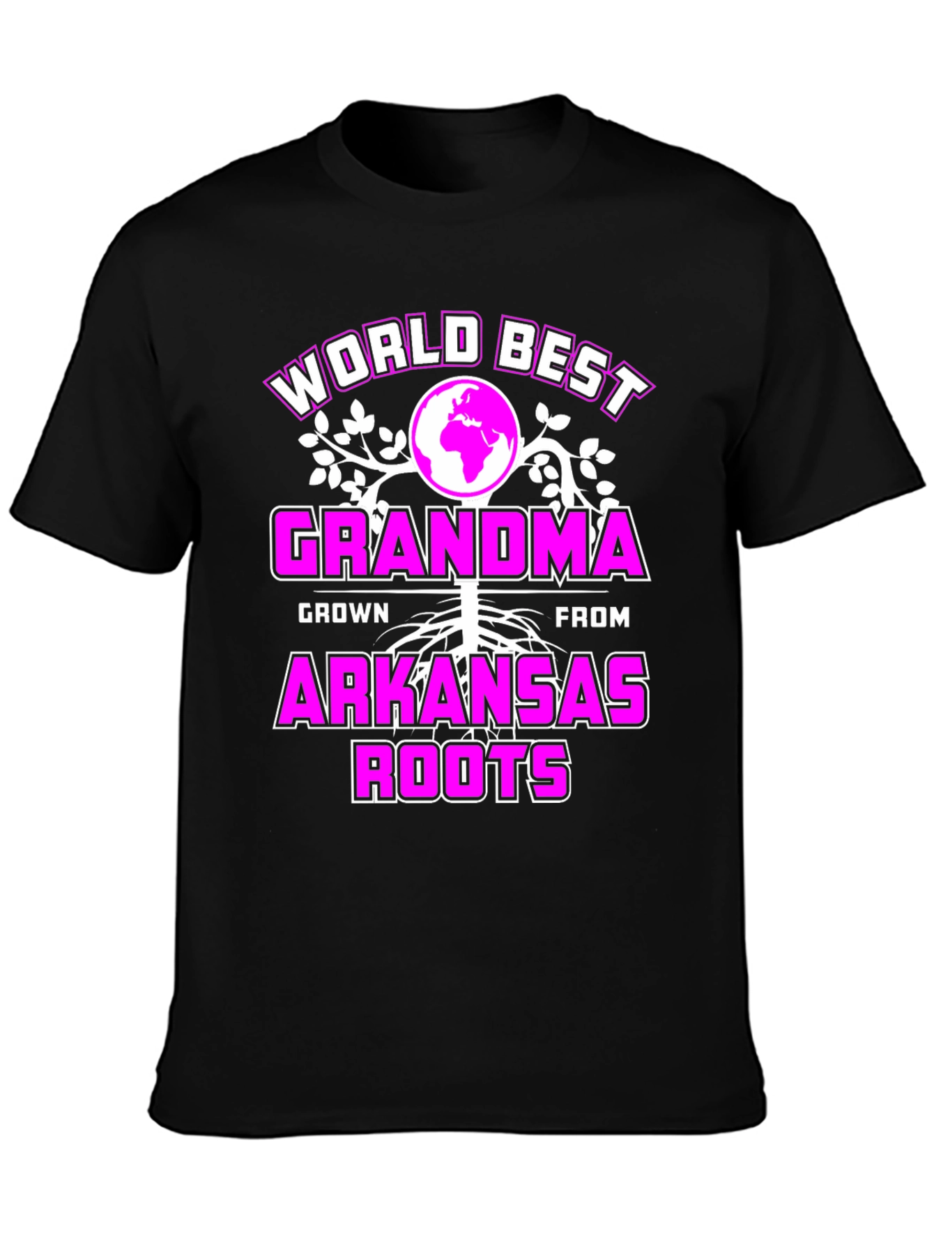 Worlds Best Grandma T-Shirt - Arkansas Roots