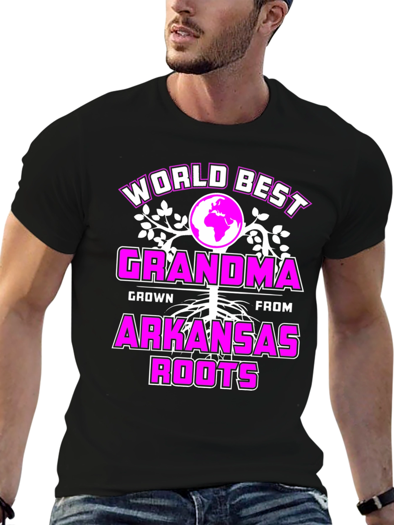 Worlds Best Grandma T-Shirt - Arkansas Roots