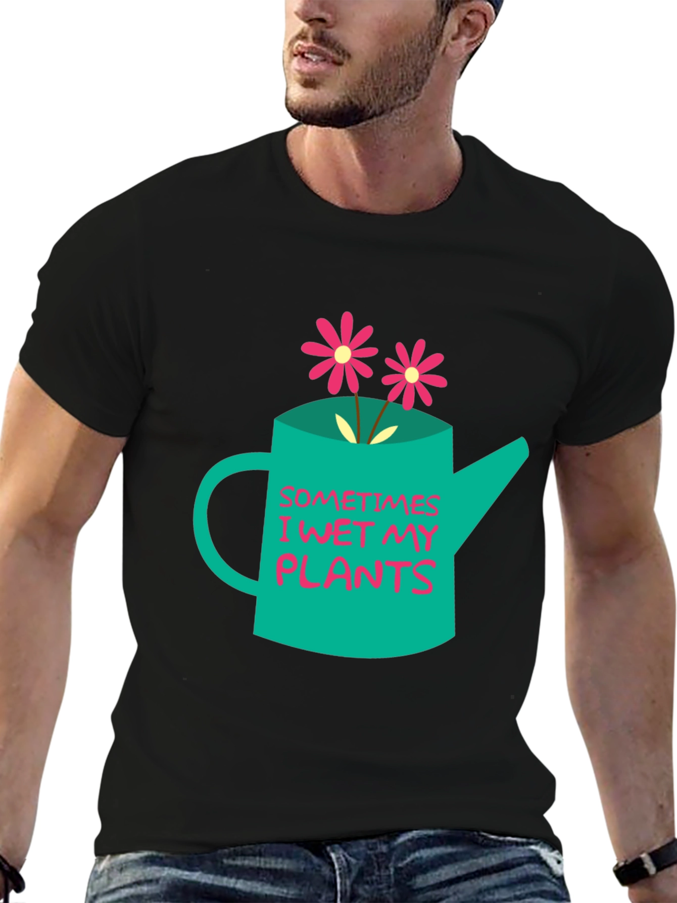 Funny I Wet My Plants Graphic T-Shirt