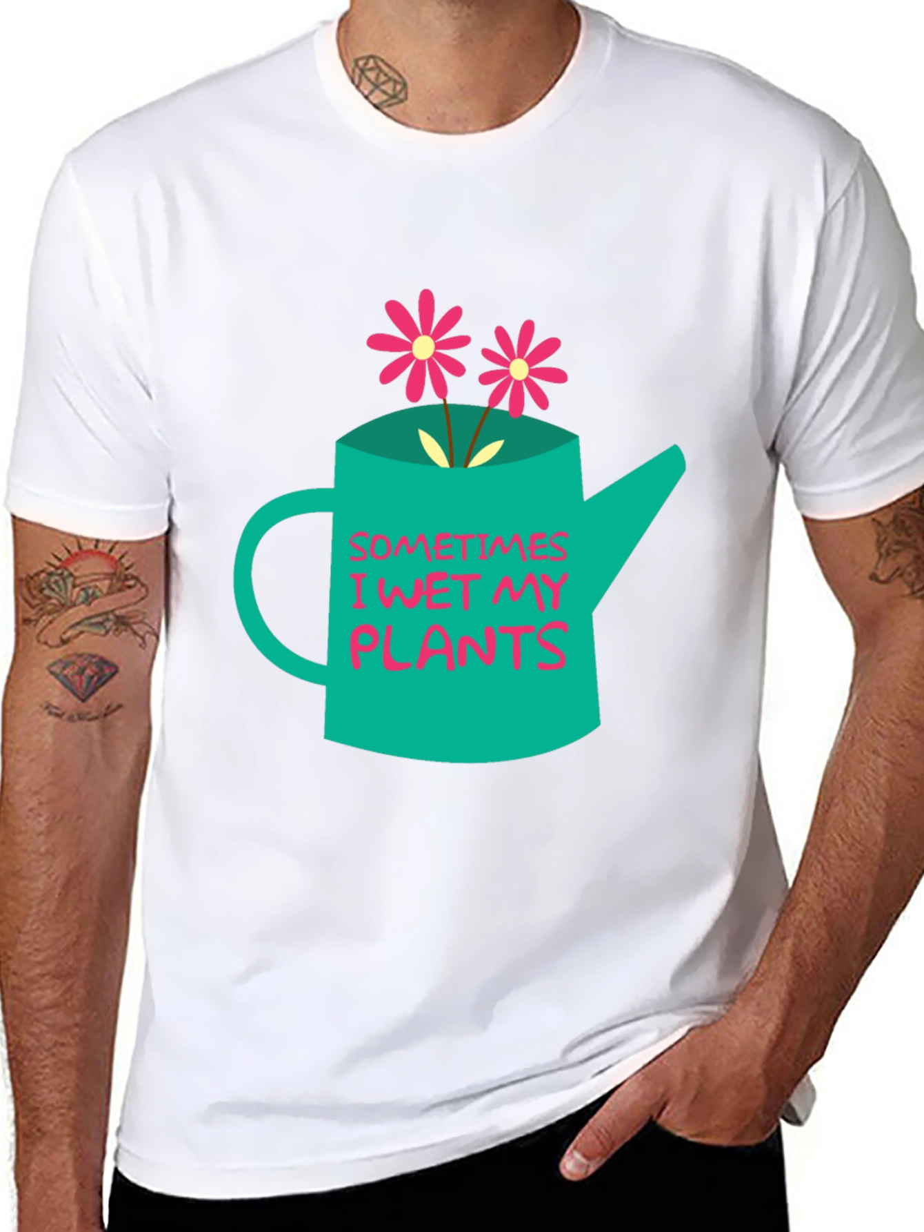 Funny I Wet My Plants Graphic T-Shirt