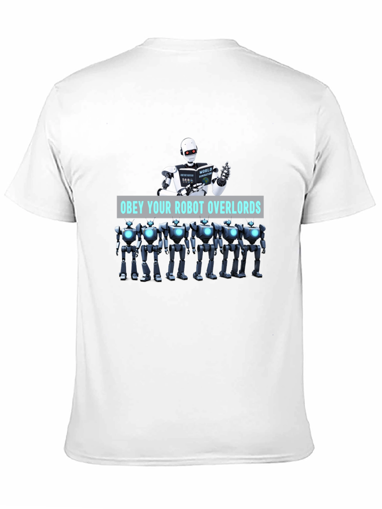 Obey Your Robot Overlords Black T-Shirt