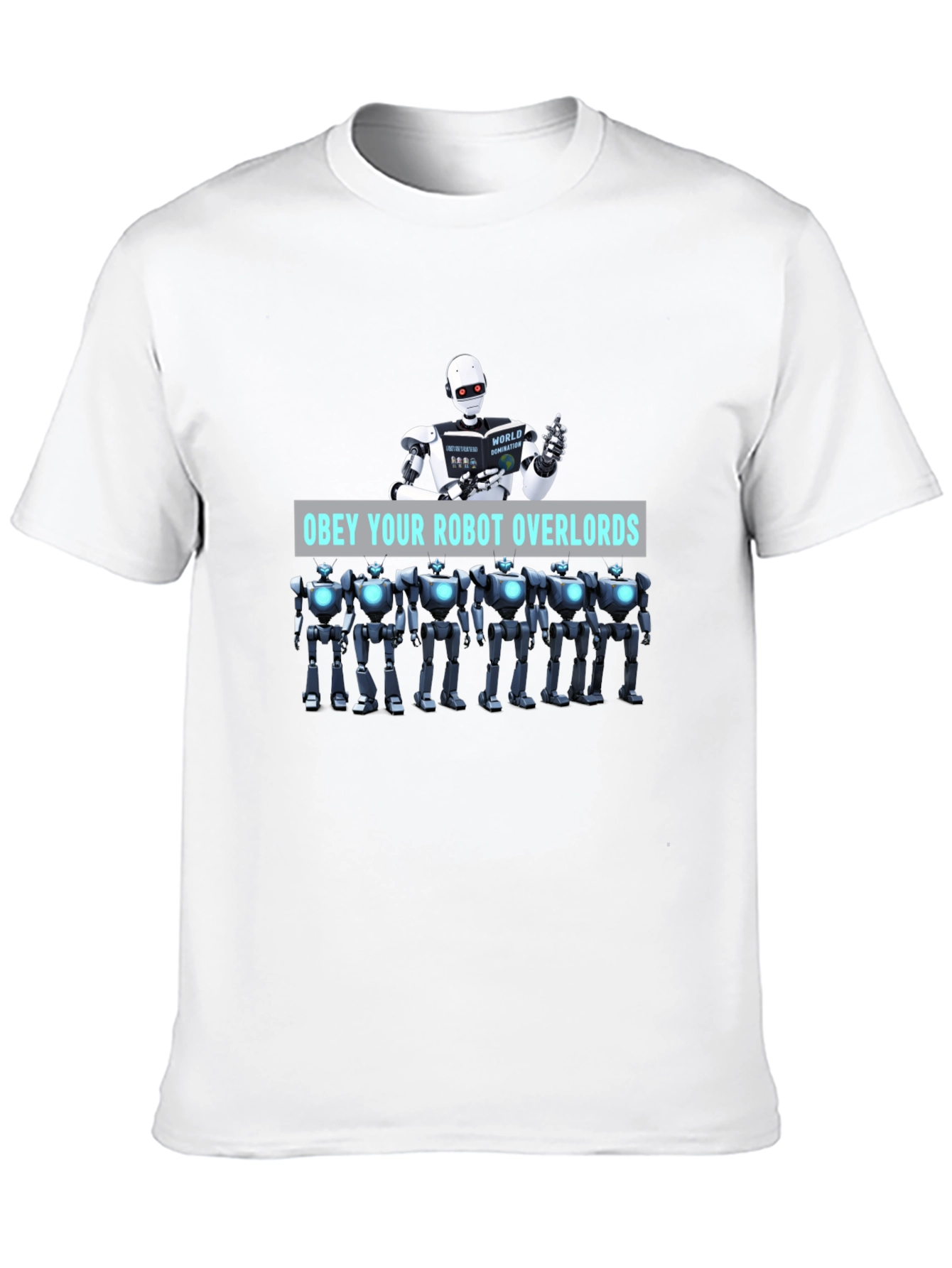 Obey Your Robot Overlords Black T-Shirt