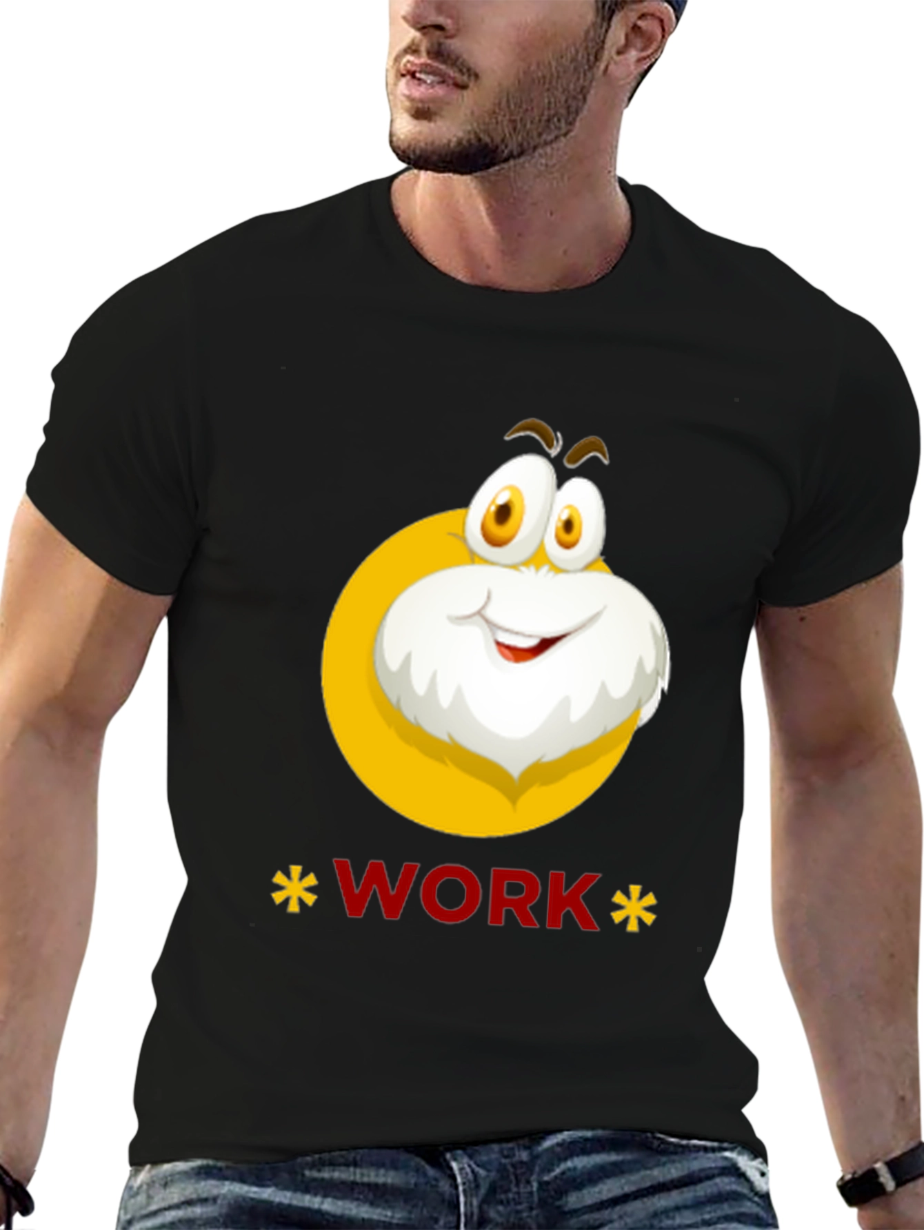 Funny Cartoon Character Work Graphic T-Shirt
