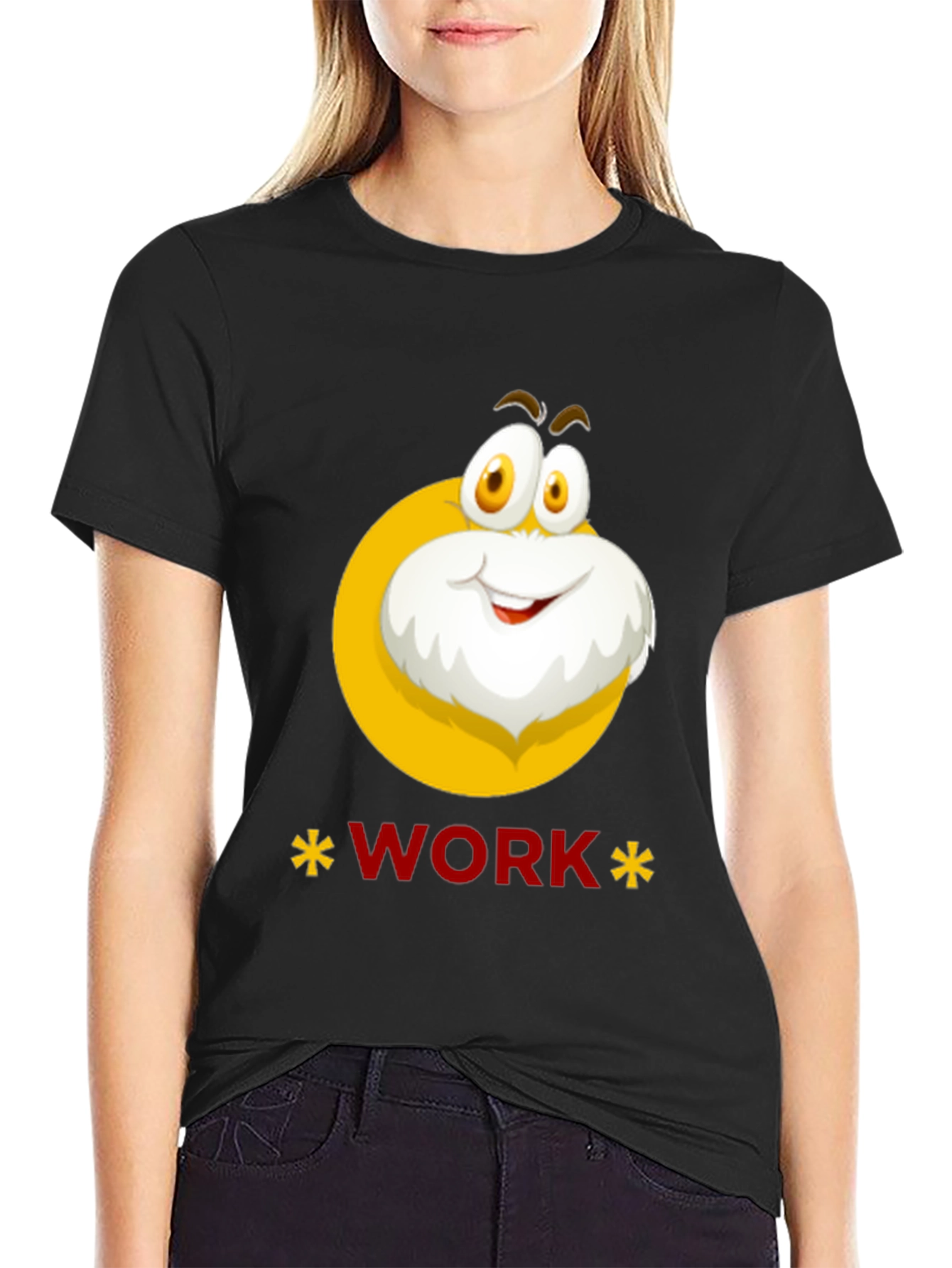 Funny Cartoon Character Work Graphic T-Shirt