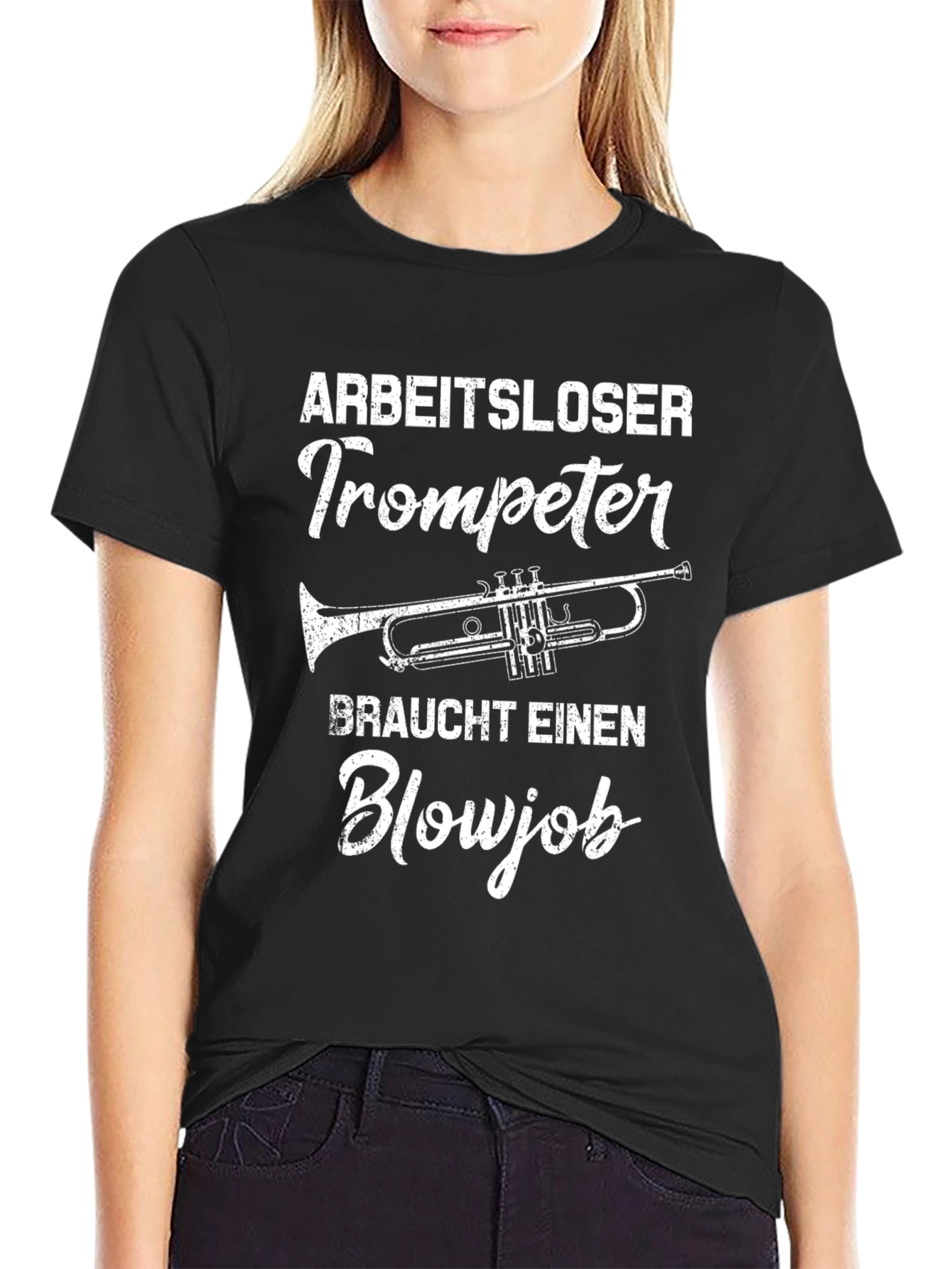 Arbeitsloser Trompeter Blowjob T-Shirt