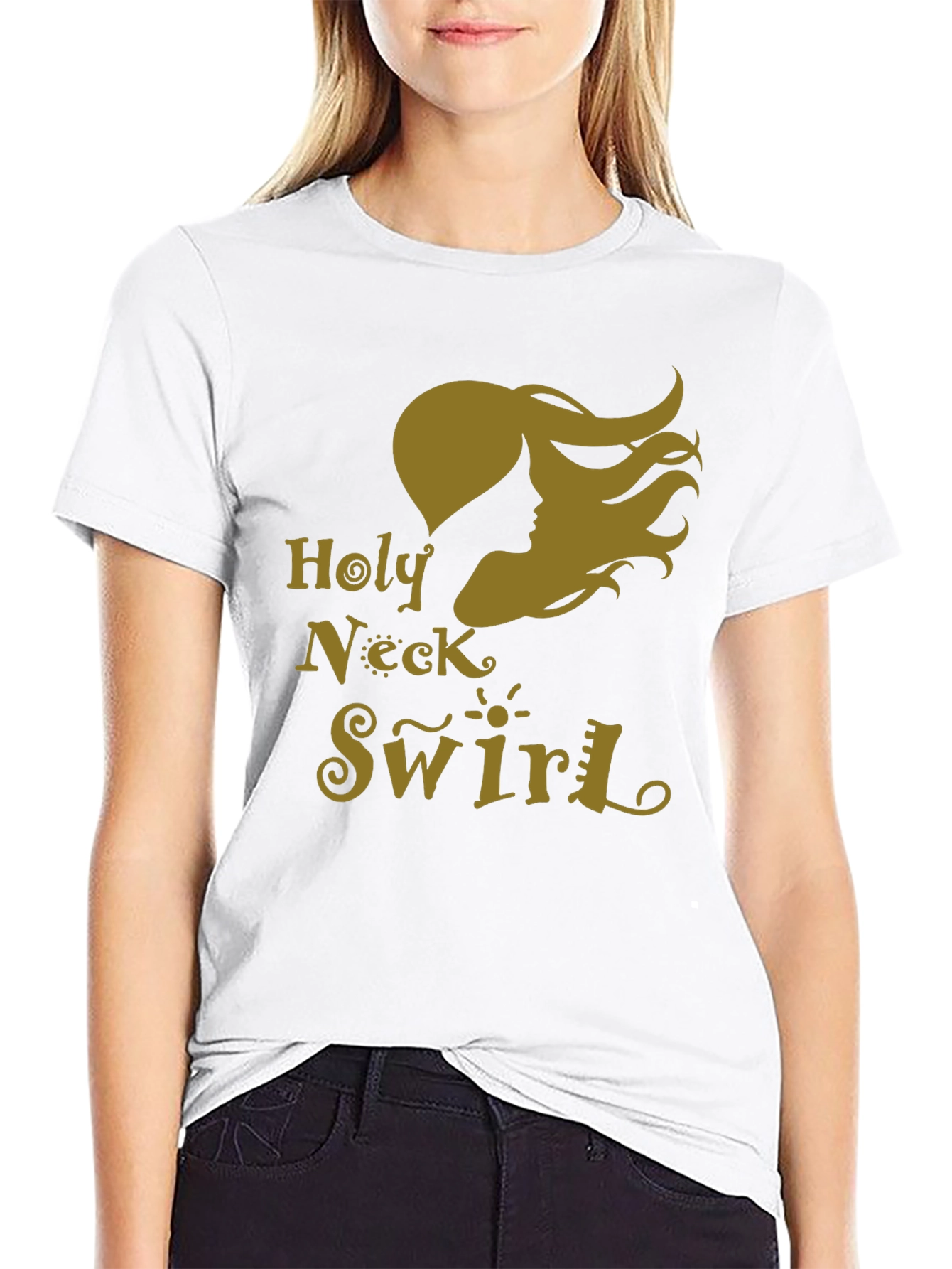Holy Neck Swirl Graphic T-Shirt