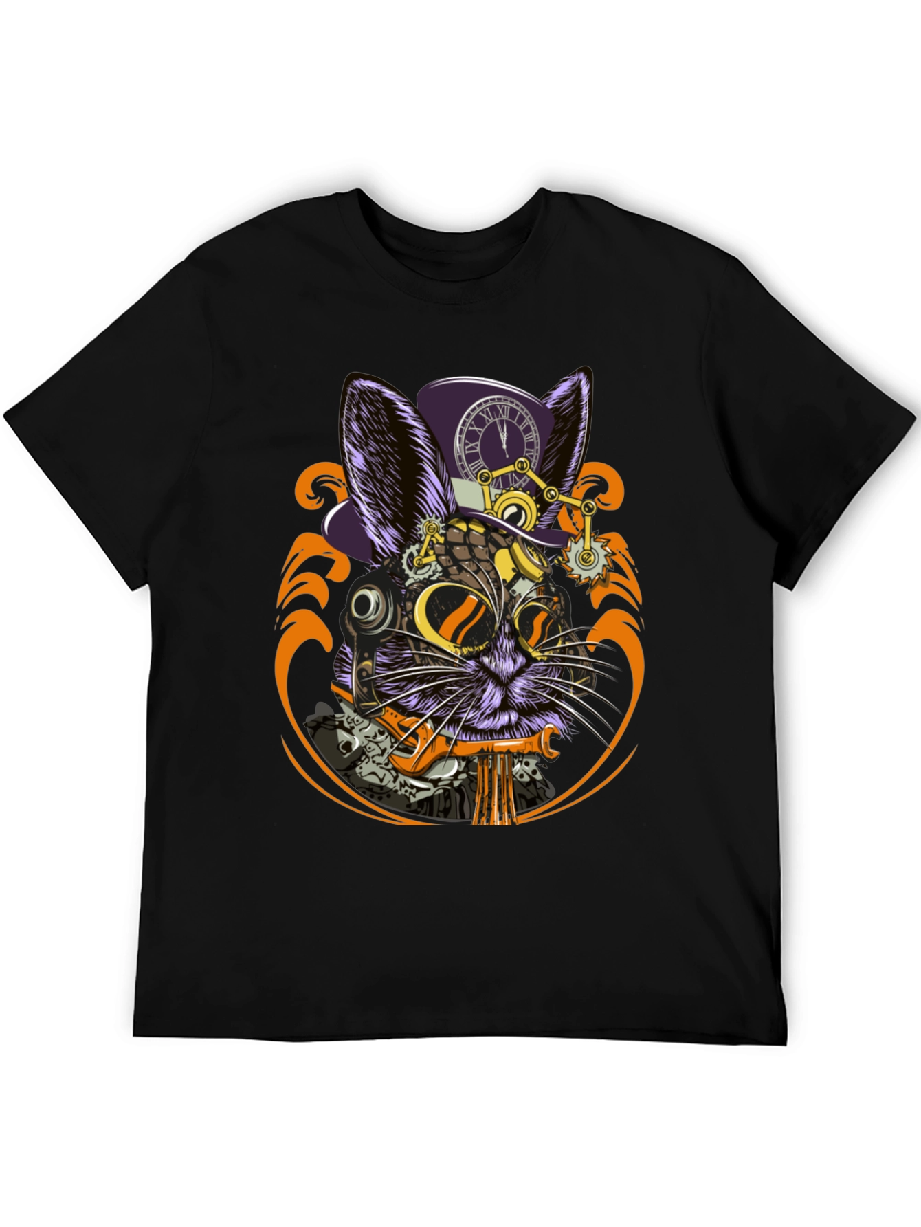 Steampunk Rabbit Graphic Tee - Unique Design