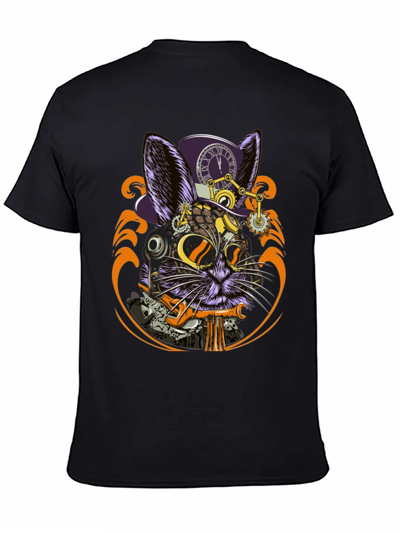 Steampunk Rabbit Graphic Tee - Unique Design