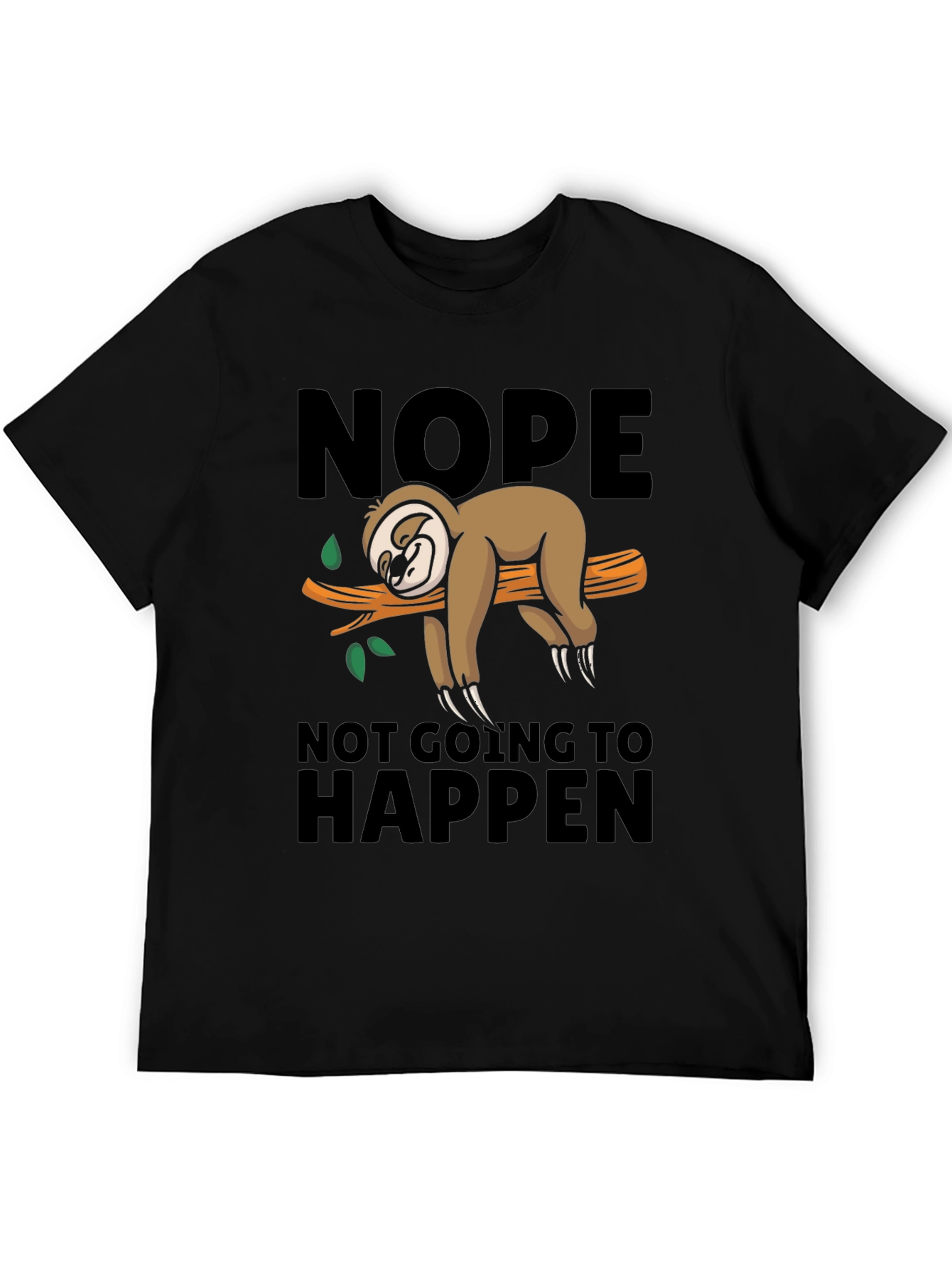 Nope Sloth T-Shirt - Lazy Day Comfort