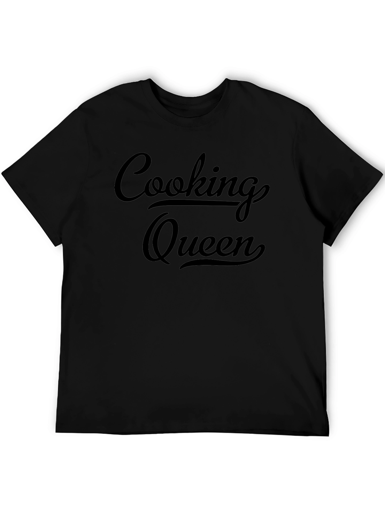 Cooking Queen T-Shirt - Black Graphic Tee