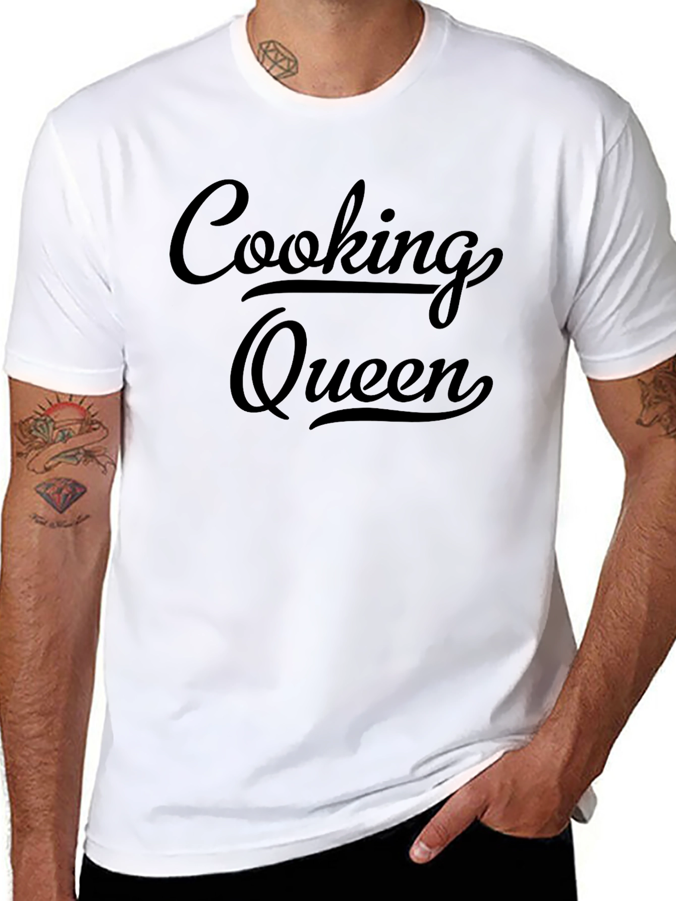 Cooking Queen T-Shirt - Black Graphic Tee