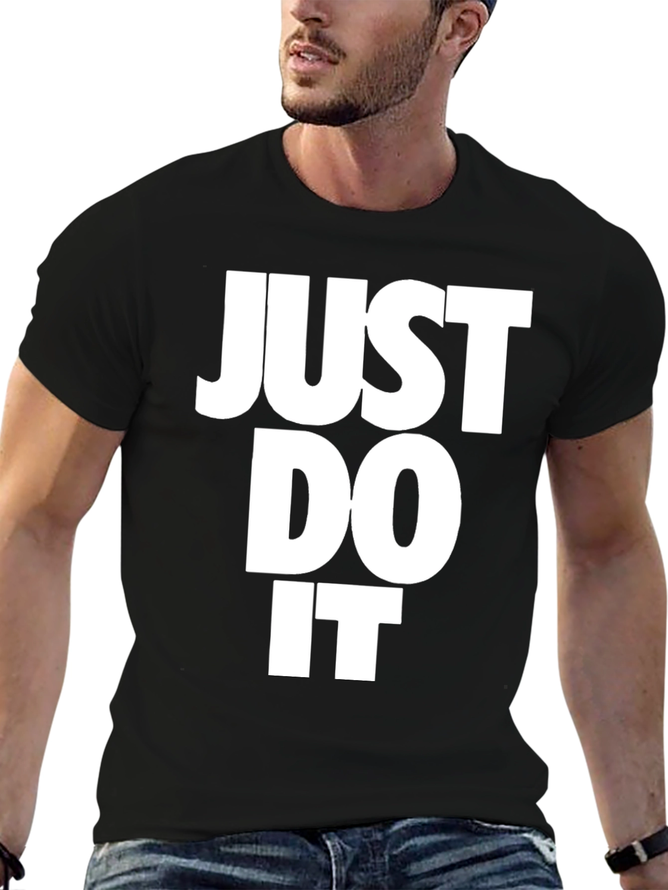 Just Do It Black Tee