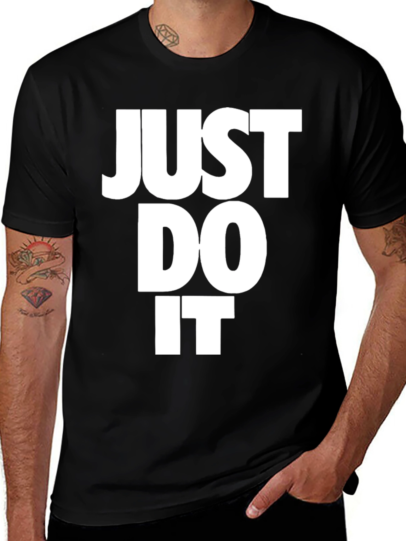 Just Do It Black Tee